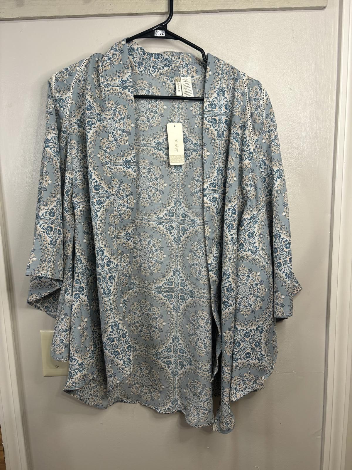 Designer Japna Brand Lightweight Floral Kimono Jacket - Size M Size ONE SIZE - 1 Thumbnail