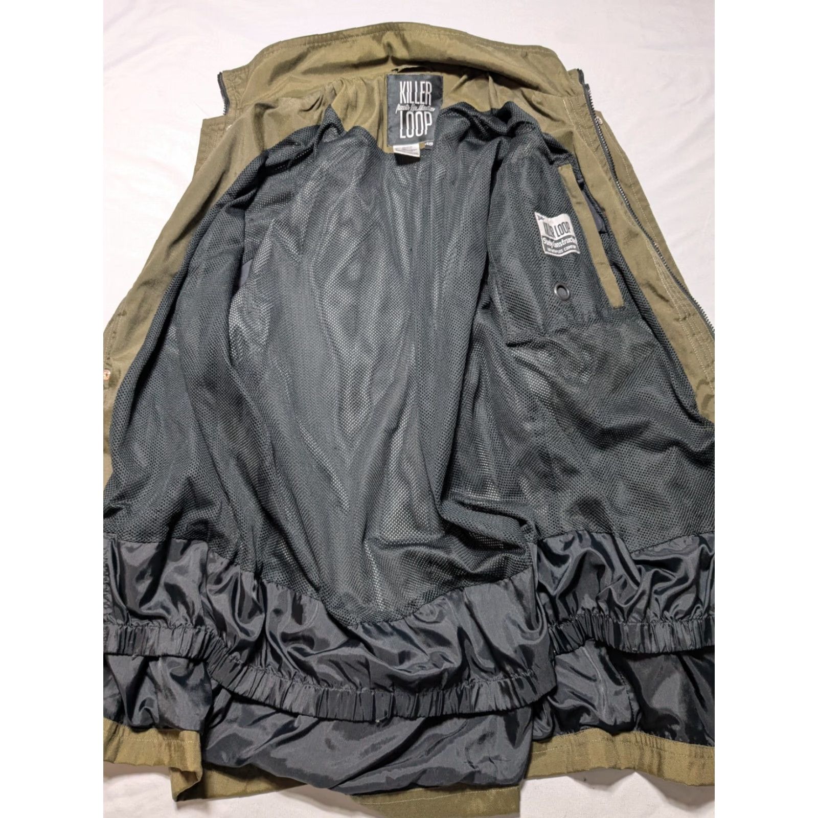 Vintage VINTAGE Killer Loop OVERPLUS COMFORT Men L Green Nylon Full Zip Snap Jacket Size US L / EU 52-54 / 3 - 3 Thumbnail