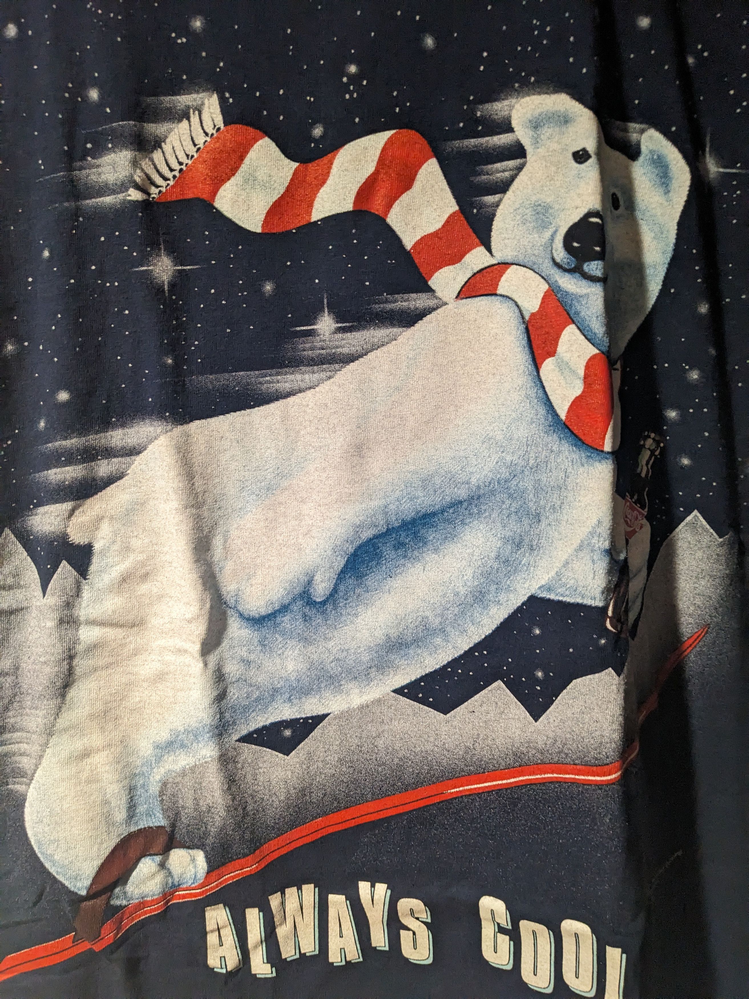 Coca Cola × Vintage Vintage 1994 Coca Cola Bear Always Cool Soda Medium T-Shirt Size US M / EU 48-50 / 2 - 2 Thumbnail