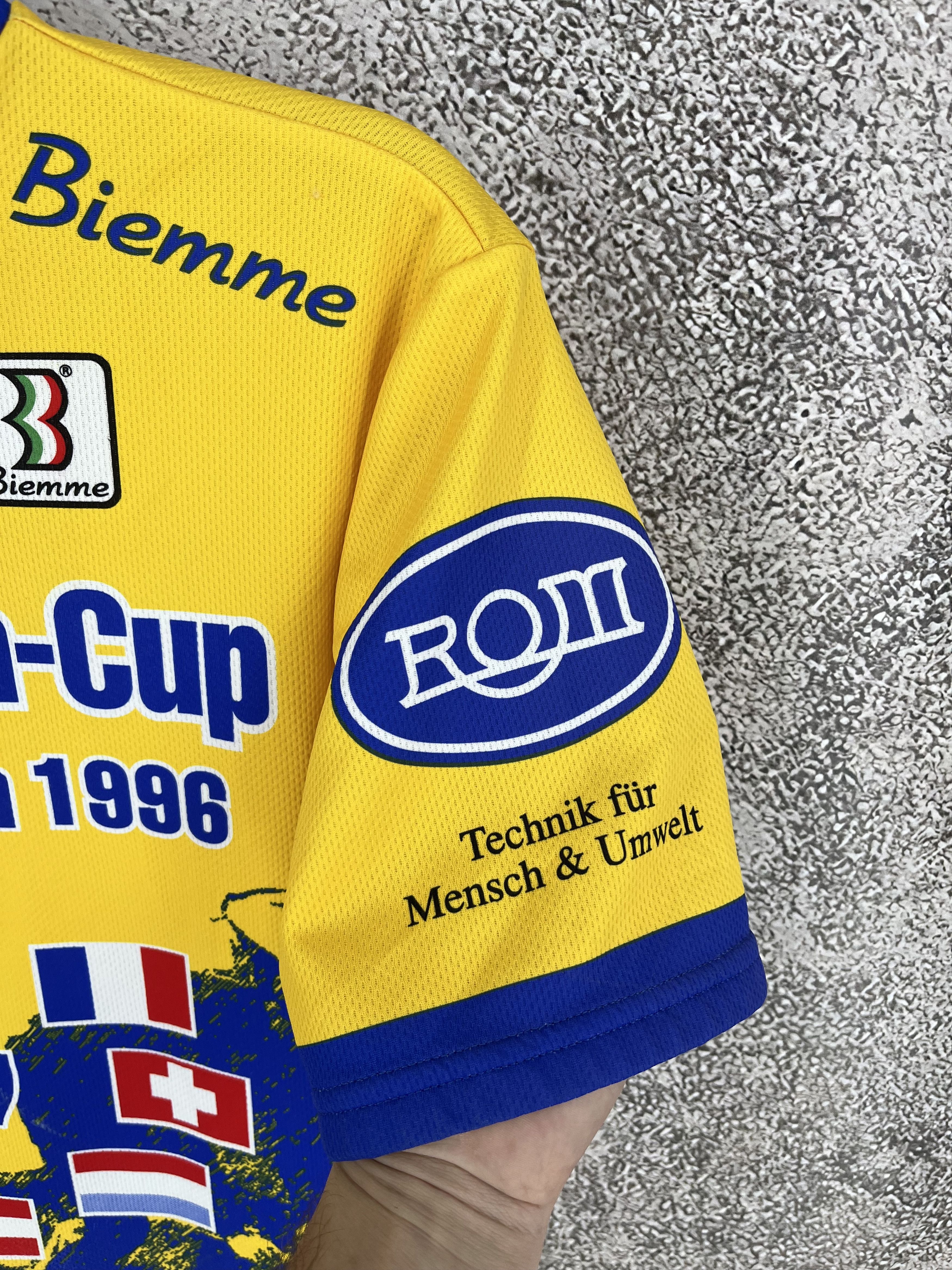 Vintage Vintage Biemme Europa-Cup 1996 Cycling Jersey Shirt Italy Size US XXL / EU 58 / 5 - 10 Thumbnail