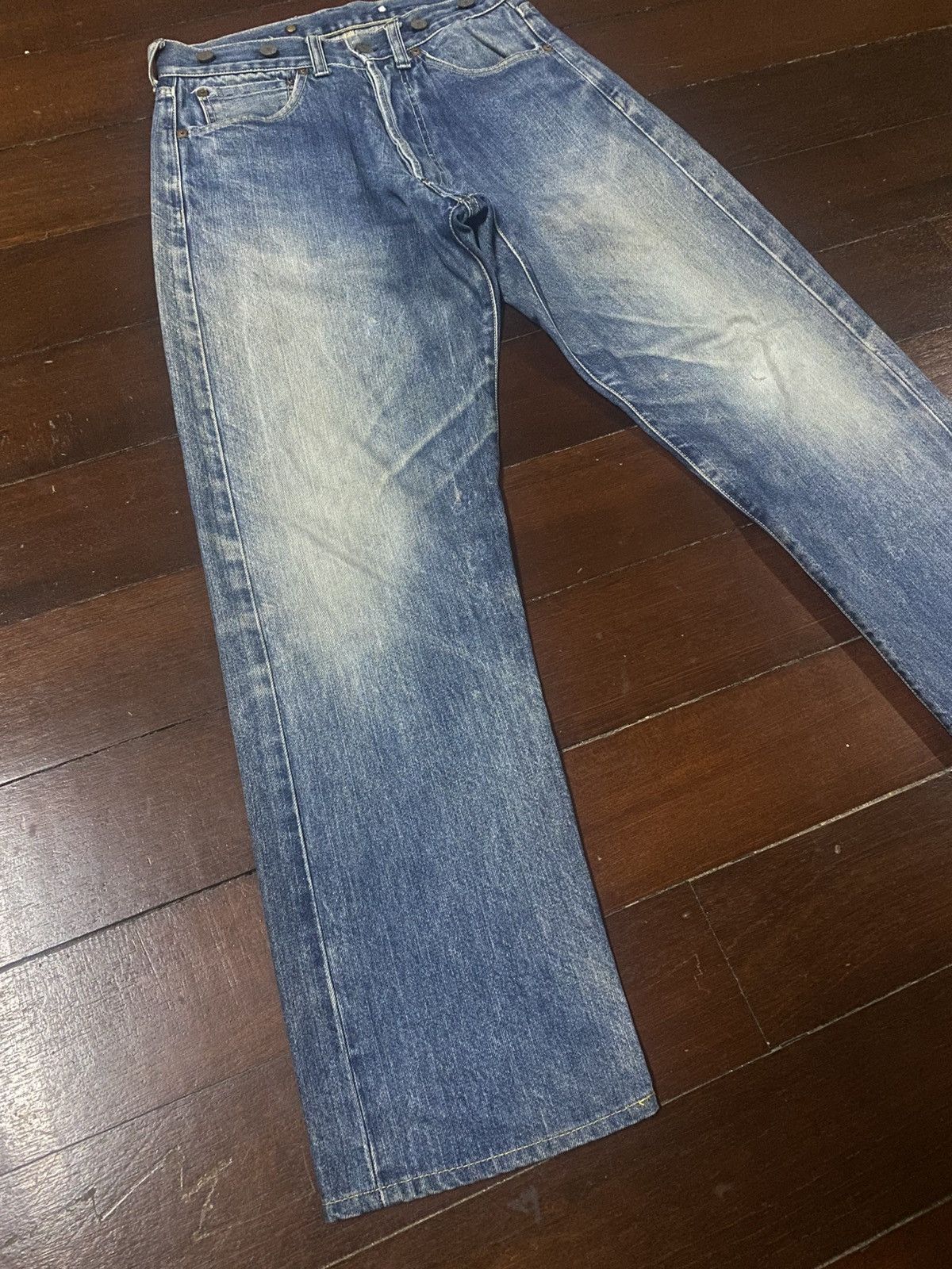Kapital Vintage Studio D'artisan Selvedge Denim buckle back mud wash Size US 30 / EU 46 - 6 Thumbnail
