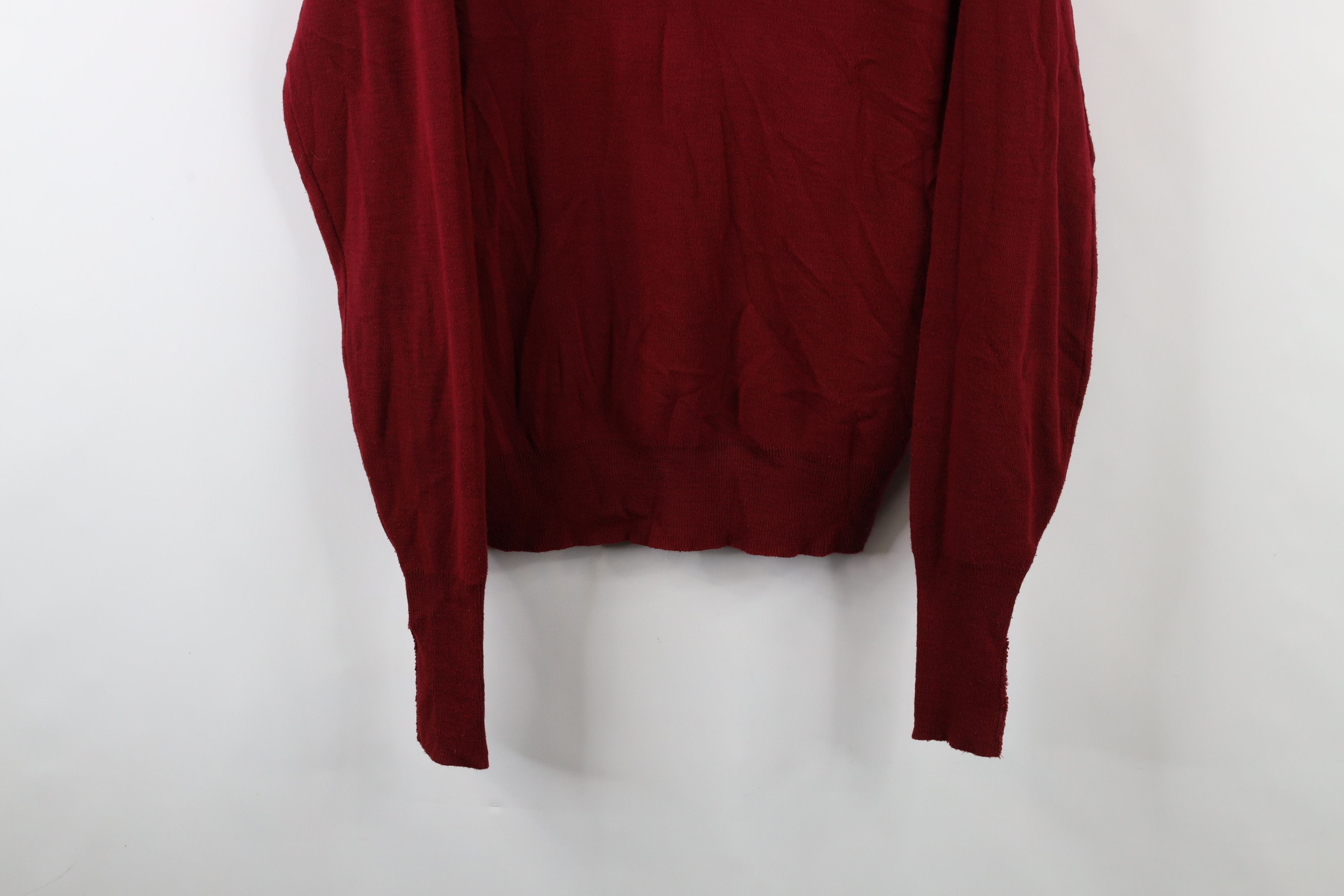 Vintage Vintage 70s Streetwear Horse Equestrian V-Neck Sweater USA Size US L / EU 52-54 / 3 - 3 Thumbnail