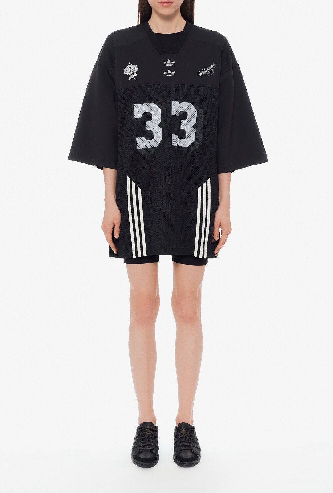 Adidas × Willy Chavarria Last Adidas x Willy Chavarria Jersey Logo Black T-Shirt Size S / US 4 / IT 40 - 4 Thumbnail