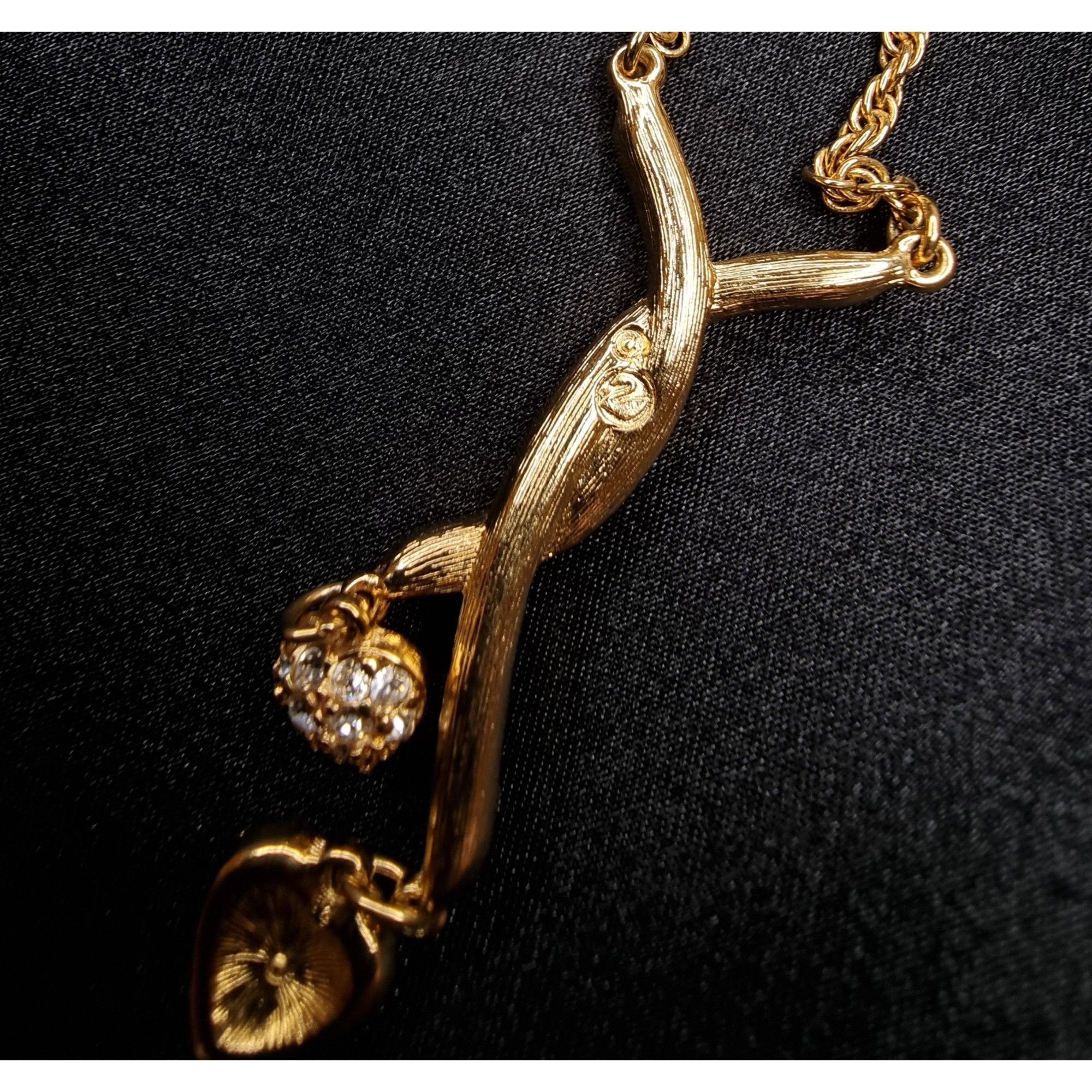 Swarovski Vintage Swarovski Gold-Tone Necklace With Crystals & Heart P Size ONE SIZE - 6 Thumbnail