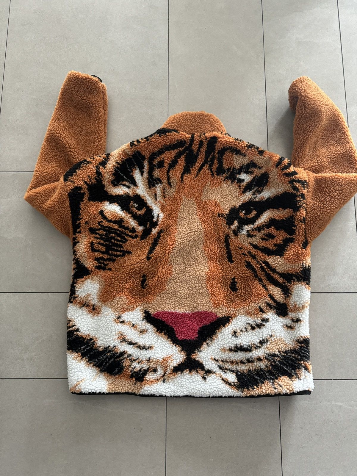 Menace Menace Orange Sherpa Fleece Jacket Size US M / EU 48-50 / 2 - 1 Thumbnail