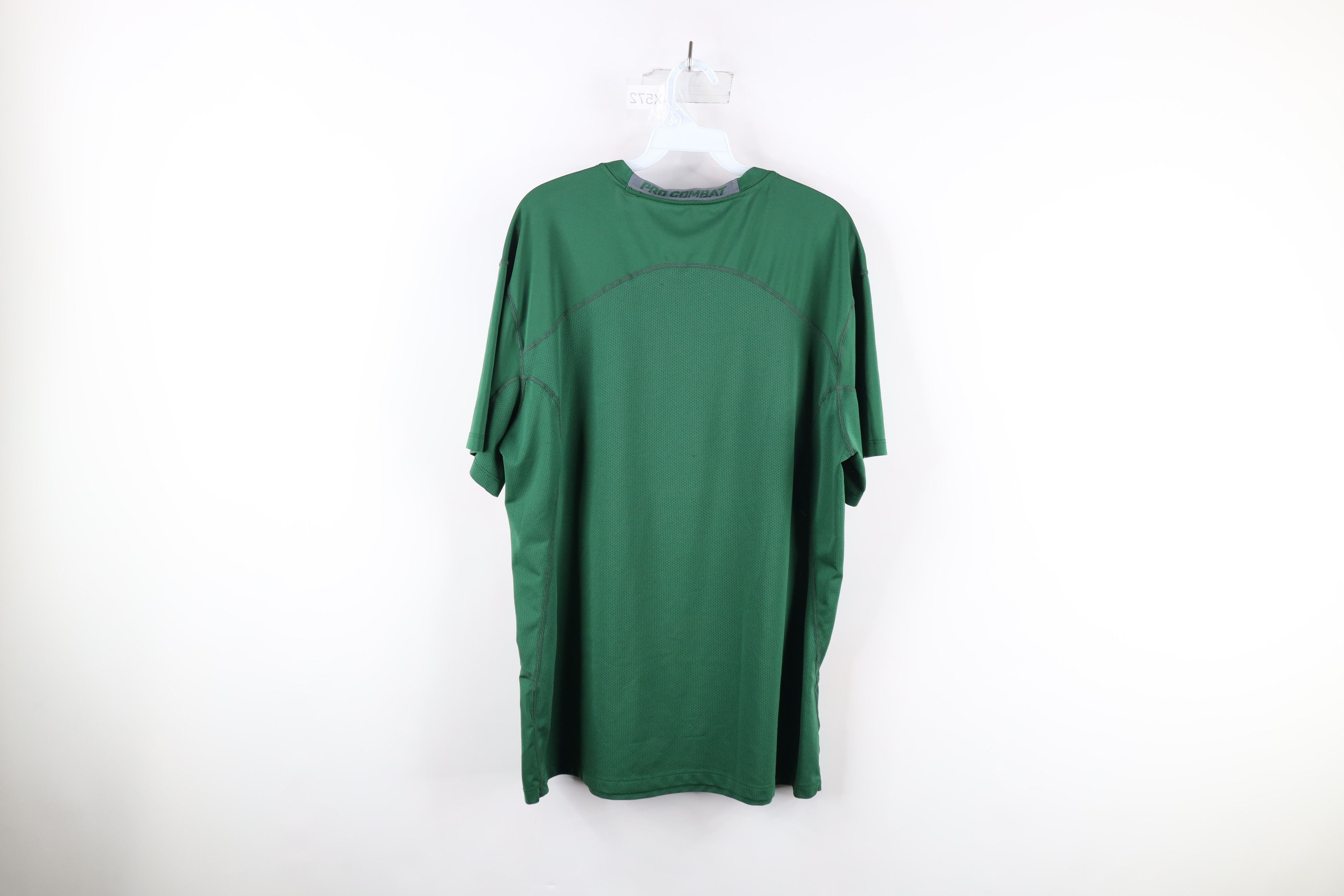 Vintage Nike Pro Combat Fitted Training Short Sleeve T-Shirt Green Size US XL / EU 56 / 4 - 11 Thumbnail