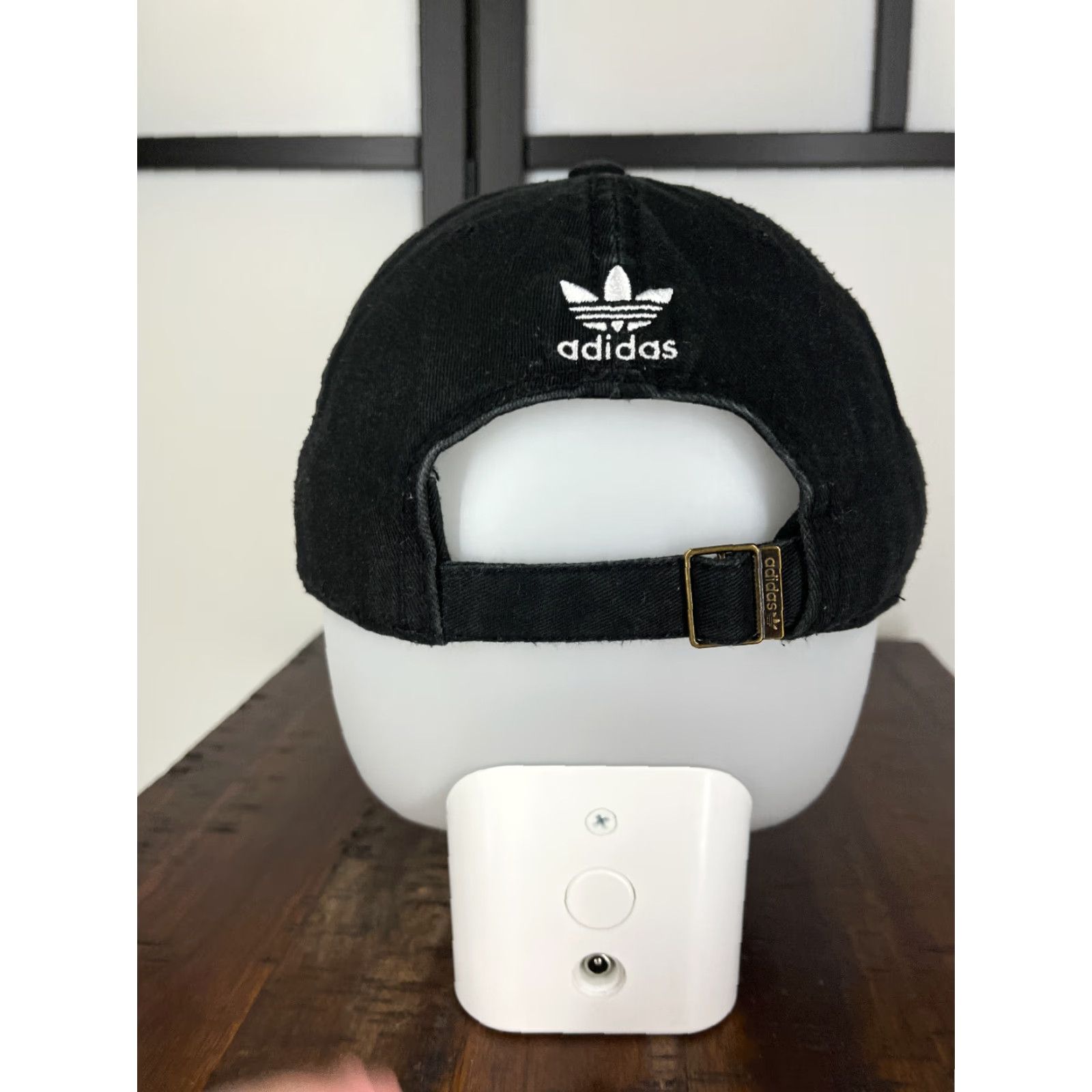 Adidas Adidas Hat Cap Strap Back Adult One Size Black Rome 3 Stripes 100% Cotton Golf Cap Logo Baseball Mens Hat Size ONE SIZE - 7 Thumbnail