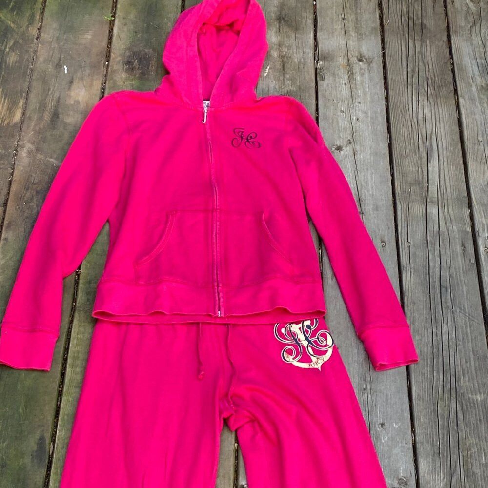 Juicy Couture Vintage Y2K Juicy Couture Tracksuit Matching Set Pink Mediu Size XL / US 12-14 / IT 48-50 - 2 Thumbnail
