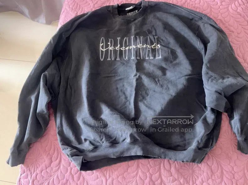 Vetements VETEMENTS Distressed Washed Sweatshirt Size US L / EU 52-54 / 3 - 2 Thumbnail