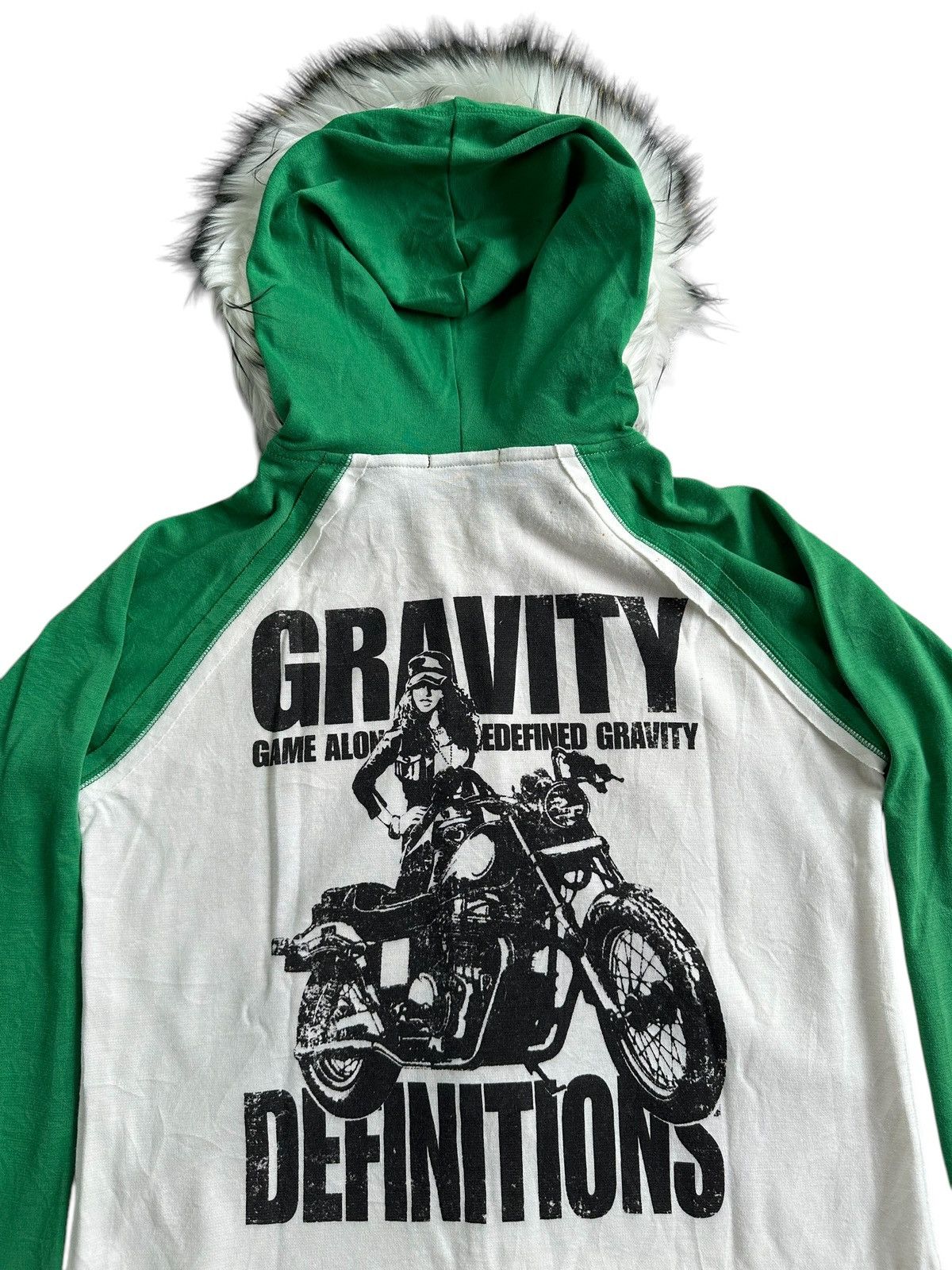 Hysteric Glamour CORNFLAKE GRAVITY POEM Zip Fur Hoodie IFSIXWASNINE LGB STYLE Size US M / EU 48-50 / 2 - 4 Thumbnail