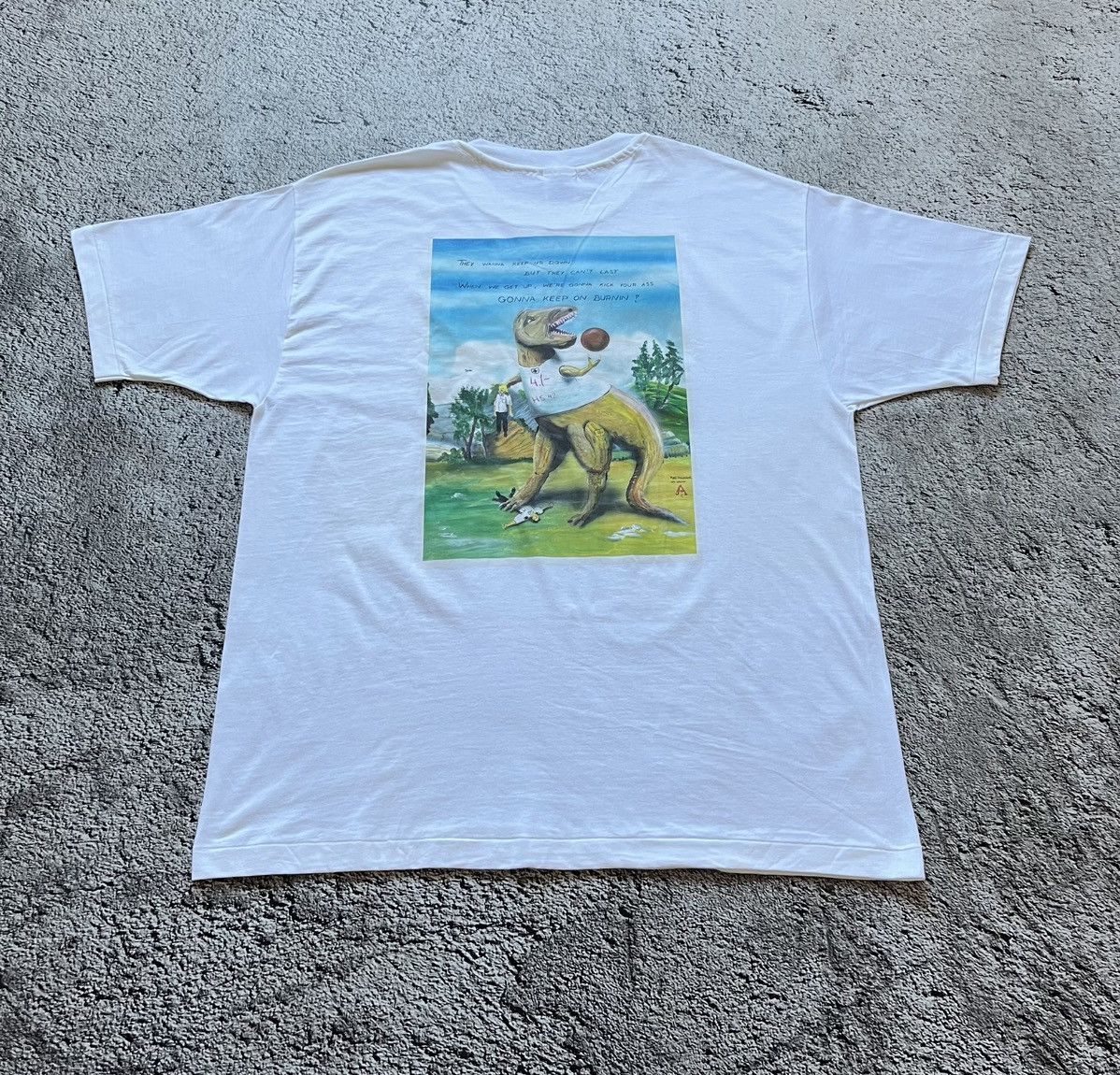 Hanes Hanes Beefy-T Jurassic Plön Graphic T-Shirt Size XXL Size US XXL / EU 58 / 5 - 2 Thumbnail