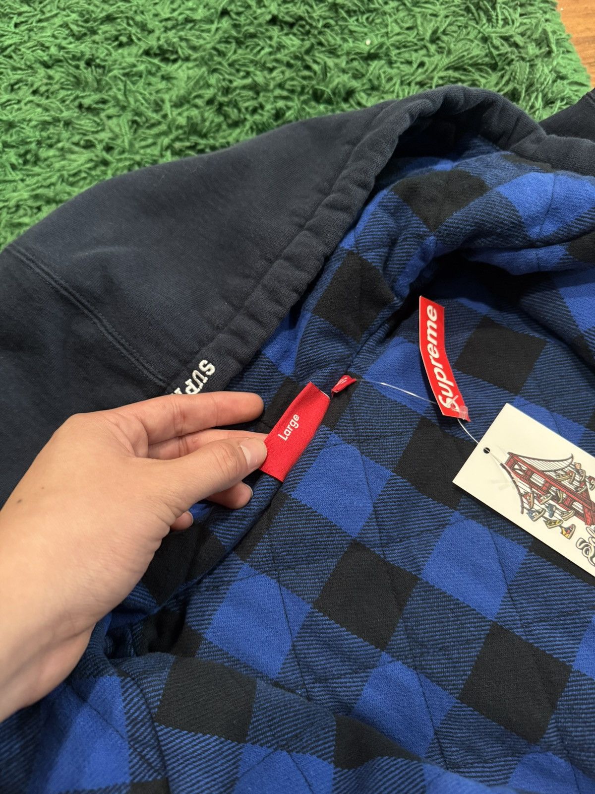 S4LEM × Supreme Supreme Salem Navy / Yellow Zip Up Size US L / EU 52-54 / 3 - 5 Thumbnail