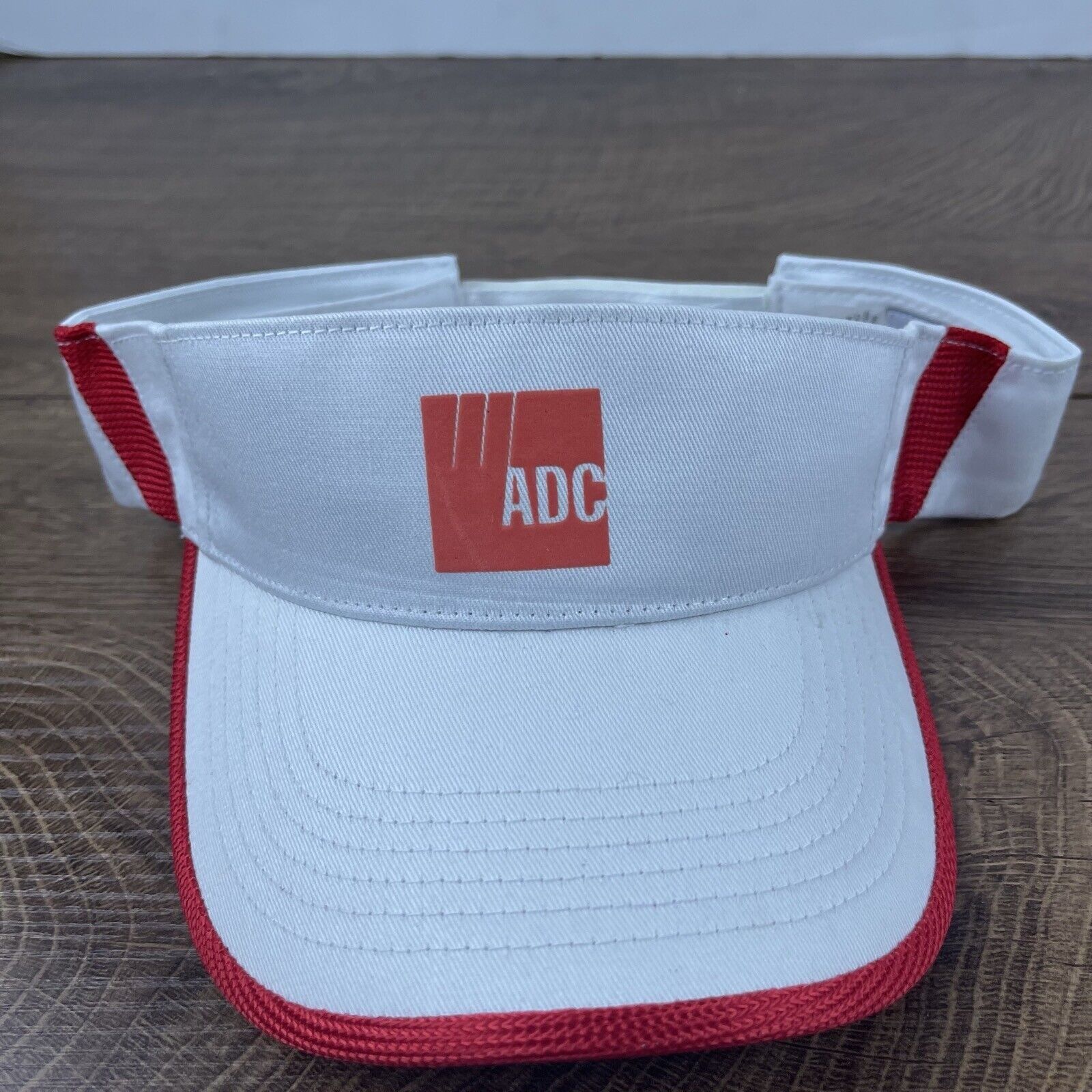Other ADC W Visor Hat White ADC Cap Hat Adjustable Hat White ADC A Size ONE SIZE - 5 Thumbnail