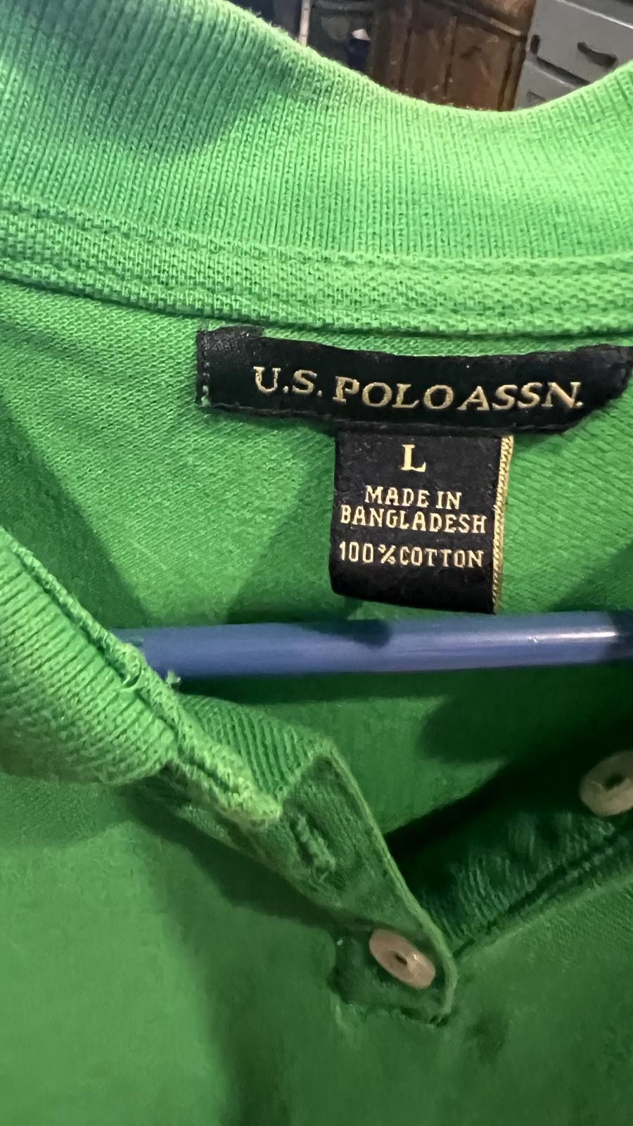 U.S. Polo Assn. U.S. Polo Assn. Women's Green Polo Shirt with Rhinestone Size L / US 10 / IT 46 - 4 Thumbnail