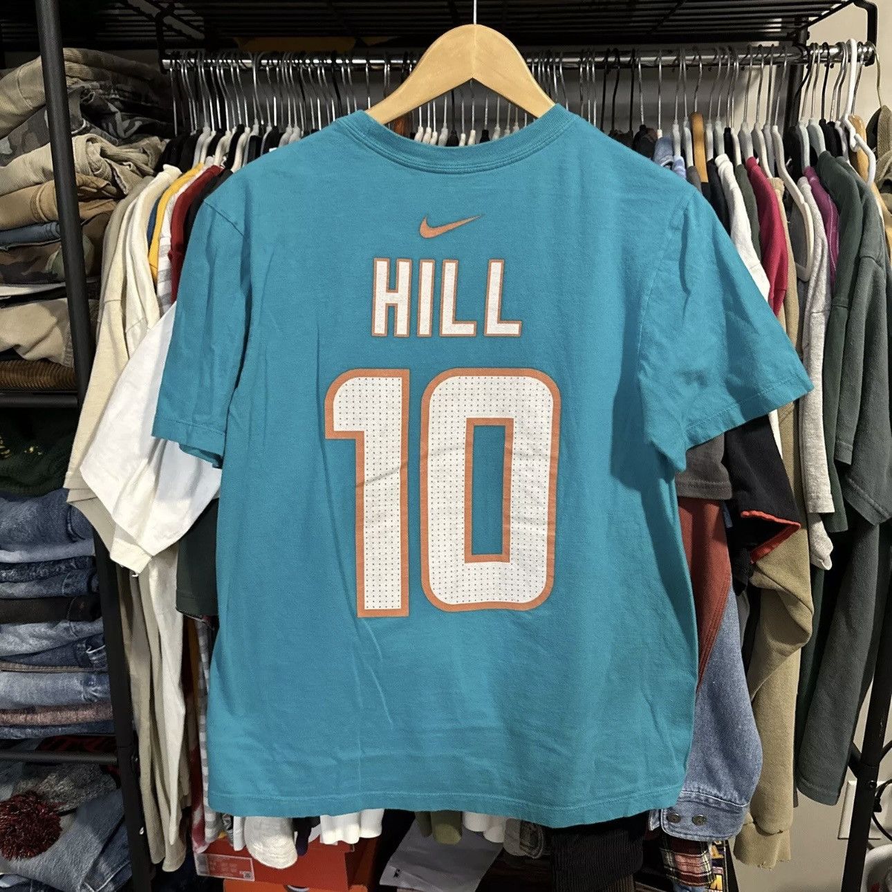 NFL × Nike Miami Dolphins Shirt Tyreek Hill Football Nike Tee #10 Size US M / EU 48-50 / 2 - 5 Thumbnail