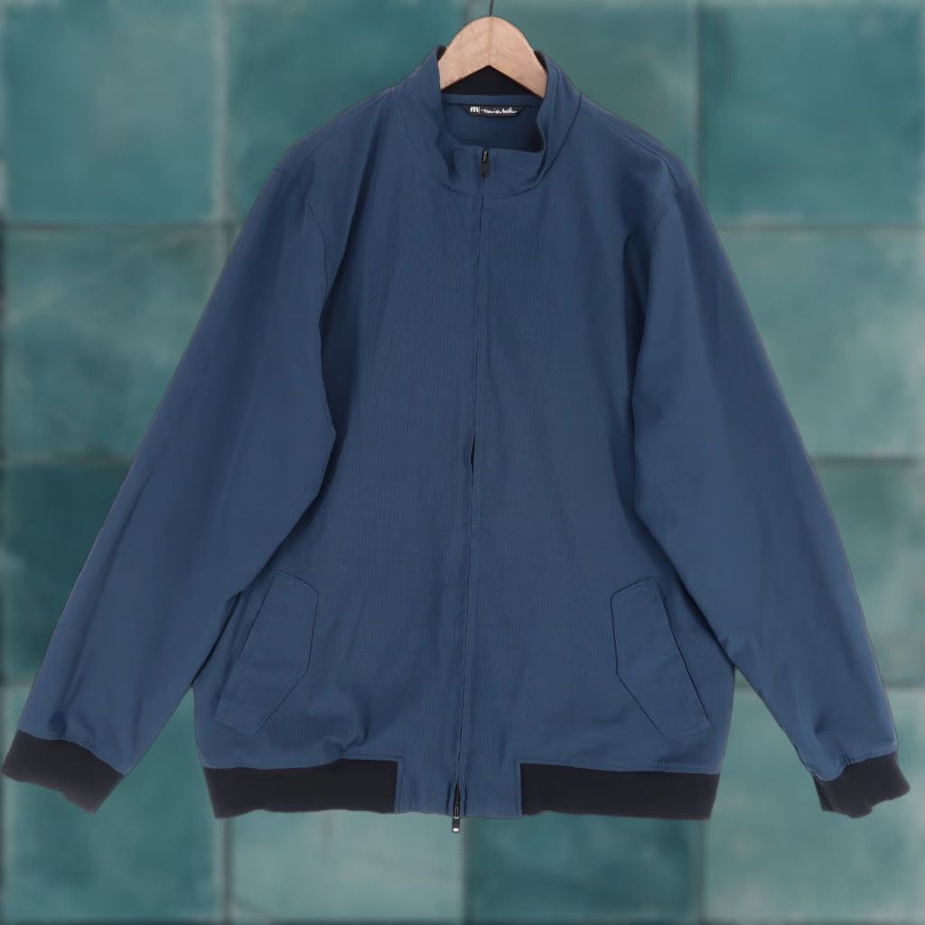TravisMathew Travis Mathew Jacket Mens XL Blue Full Zip Bomber Golf Performance Size US XL / EU 56 / 4 - 1 Thumbnail