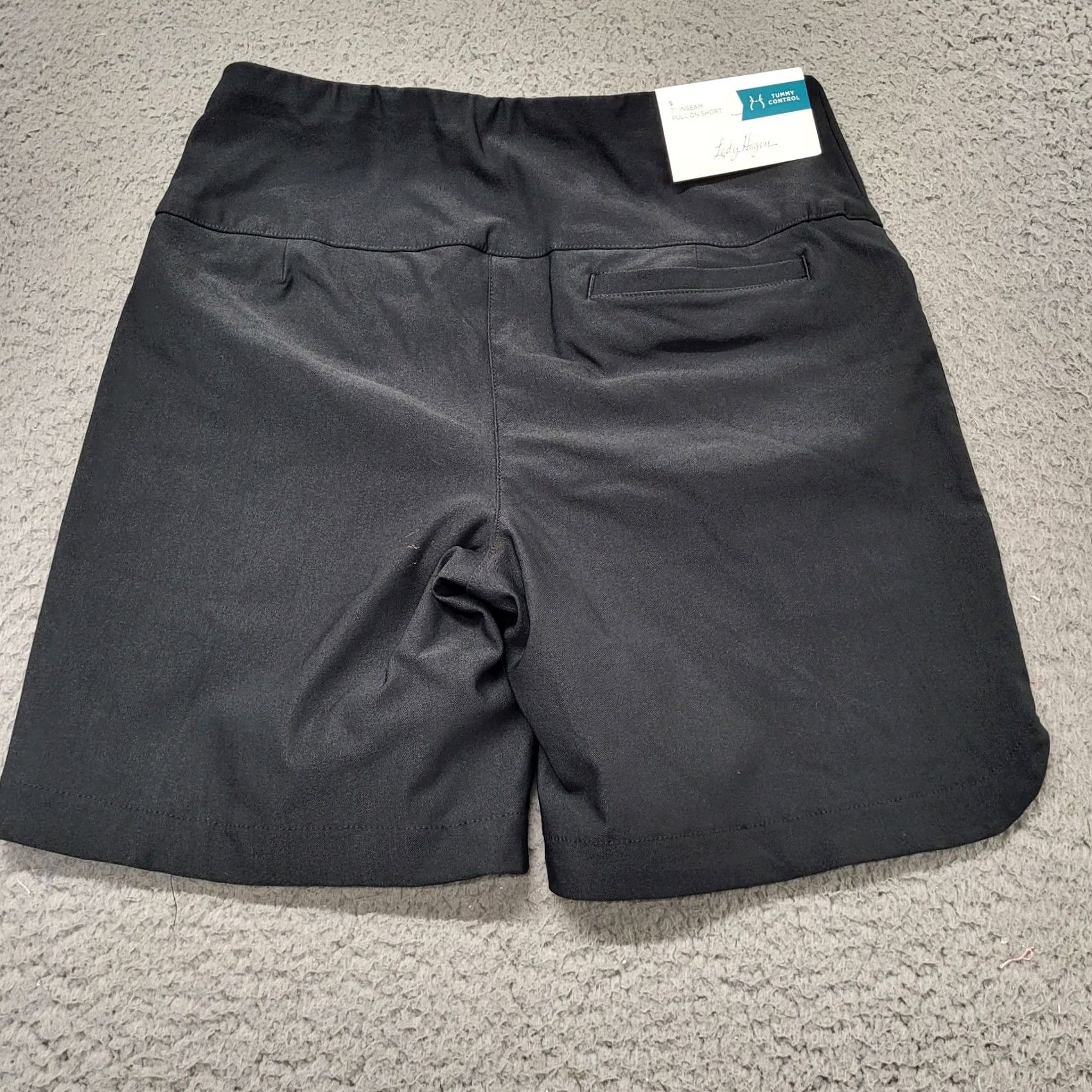 Vintage Lady Hagen Shorts Women's Size Small Classic Black Tummy Control Pull On Golf Size 28" / US 6 / IT 42 - 5 Thumbnail