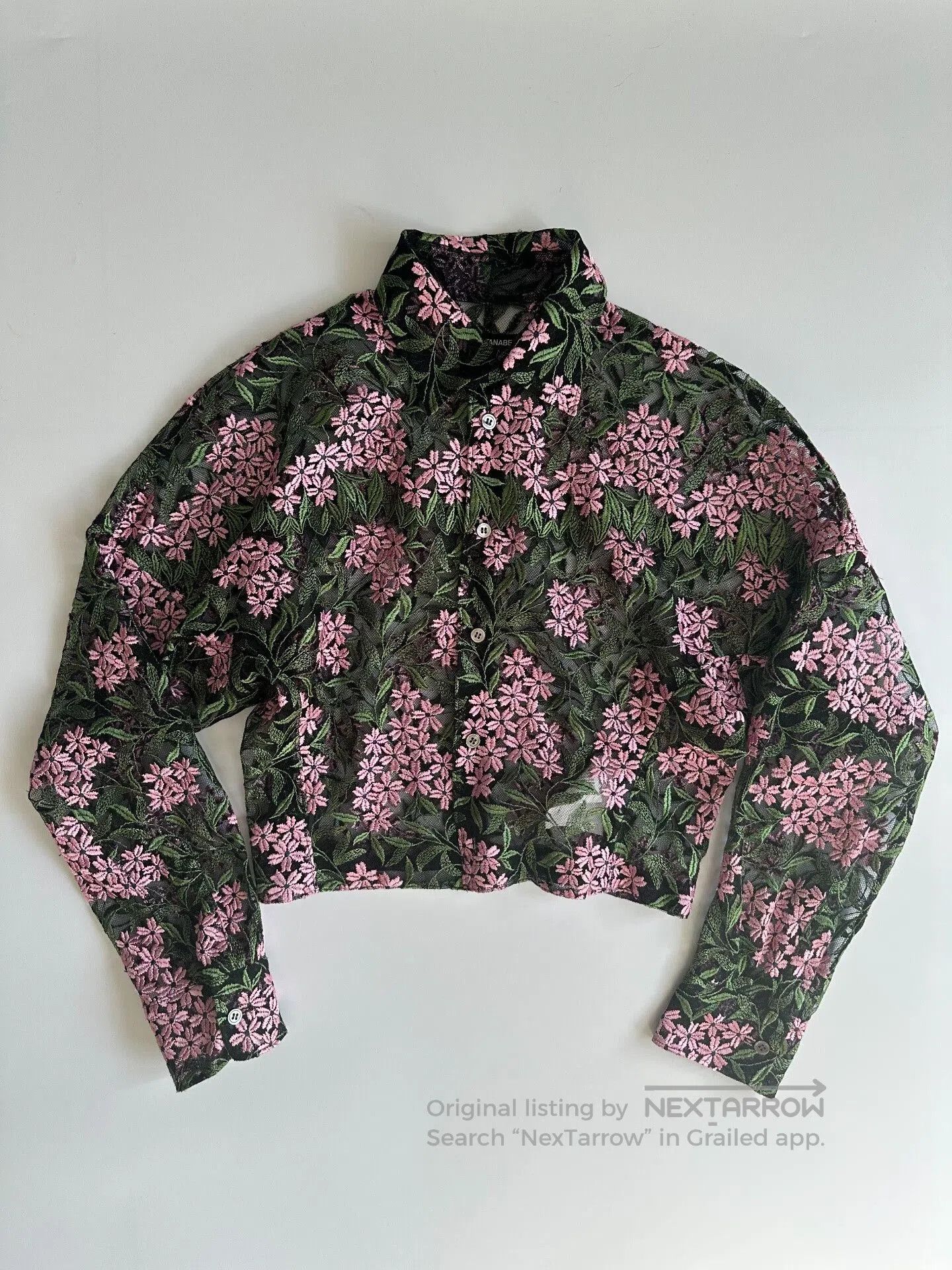 Junya Watanabe Junya Watanabe Floral Embroidered Shirt. Size S / US 4 / IT 40 - 3 Thumbnail