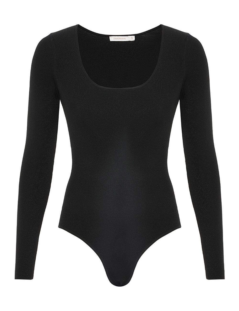 Zimmermann oc11z0925 Illustration Knit Bodysuit in Black Size XS / US 0-2 / IT 36-38 - 1 Thumbnail