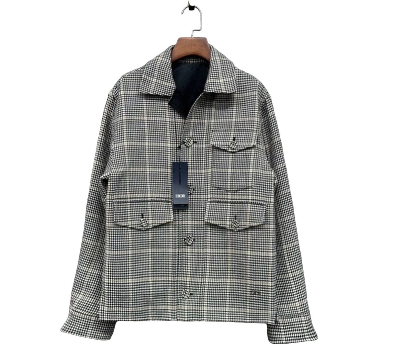Dior Dior Houndstooth Virgin Wool Jacket Size S Size US S / EU 44-46 / 1 - 1 Thumbnail