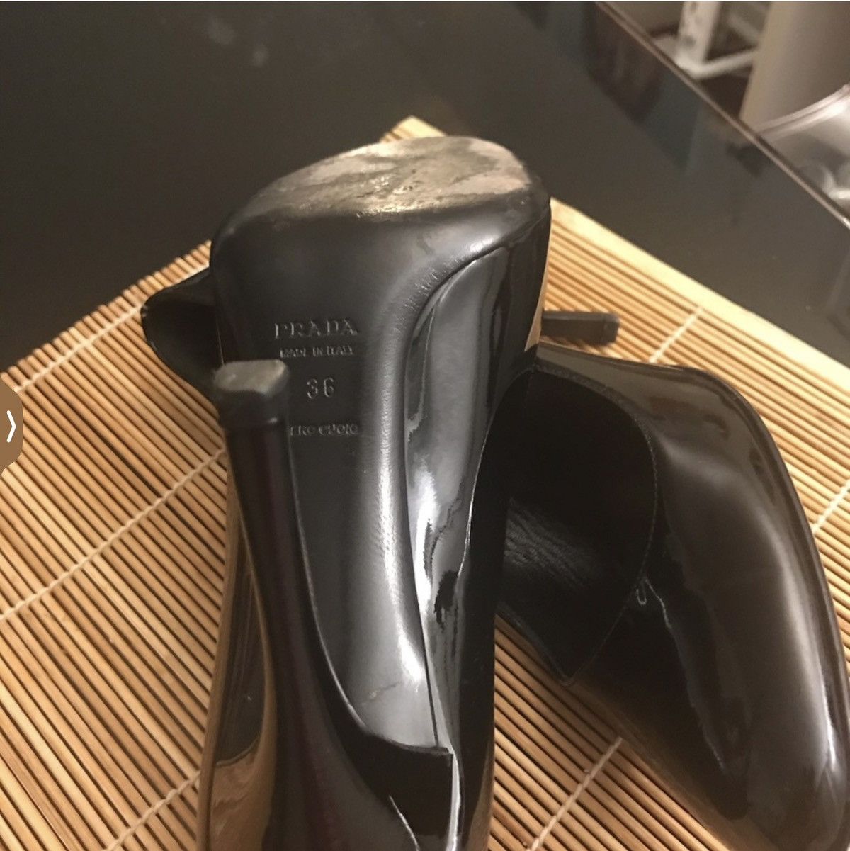 Prada PRADA classic black patent leather pump Size US 6 / IT 36 - 7 Thumbnail