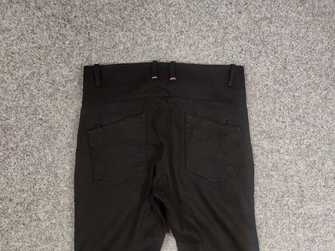 Designer Transit Par Such design Black Cotton Wool Ankle Pants Size 26" / US 2 / IT 38 - 8 Thumbnail