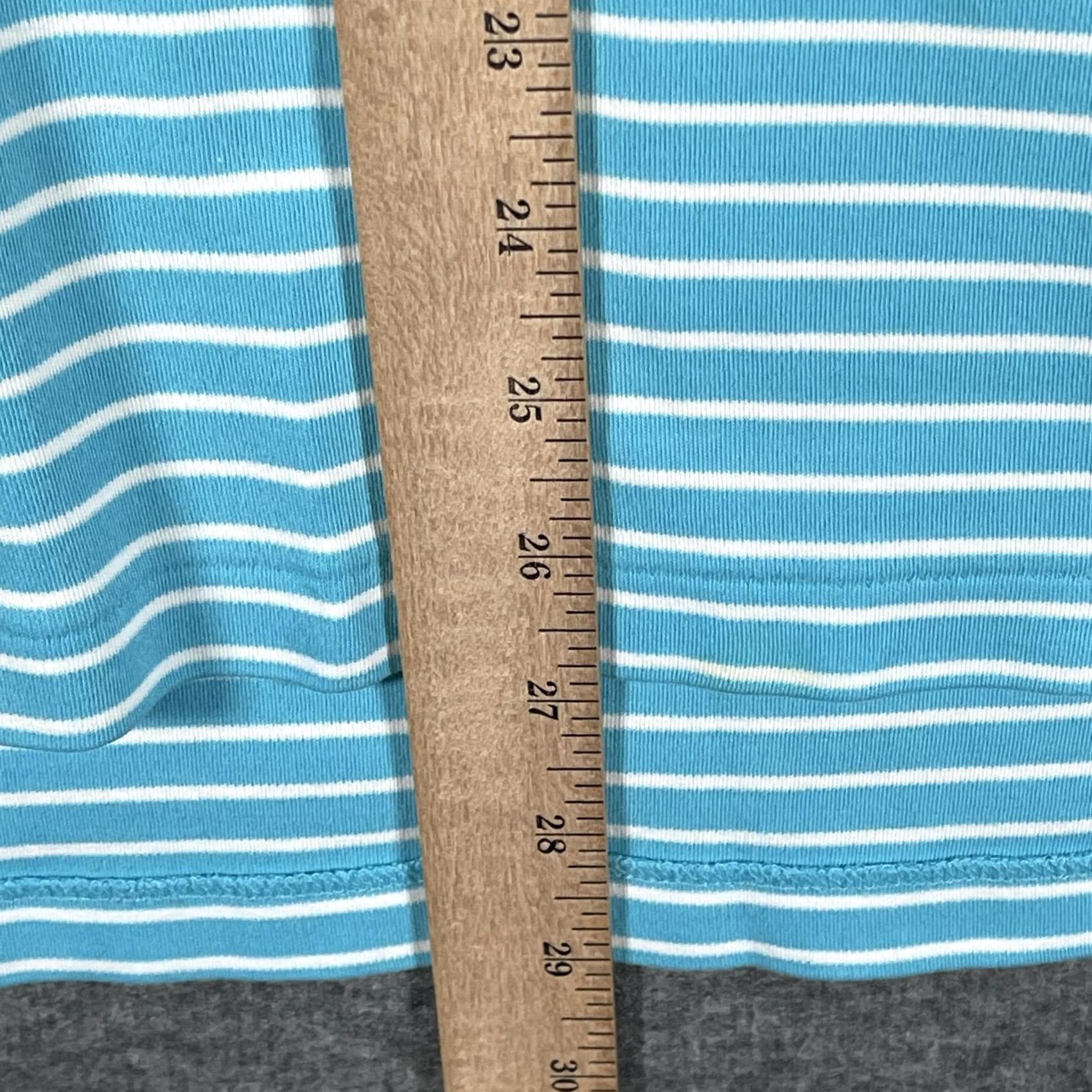 Polo Ralph Lauren Polo Ralph Lauren Polo Shirt Mens XL Aqua Blue White Striped Cotton Short Sleeve Size US XL / EU 56 / 4 - 7 Thumbnail