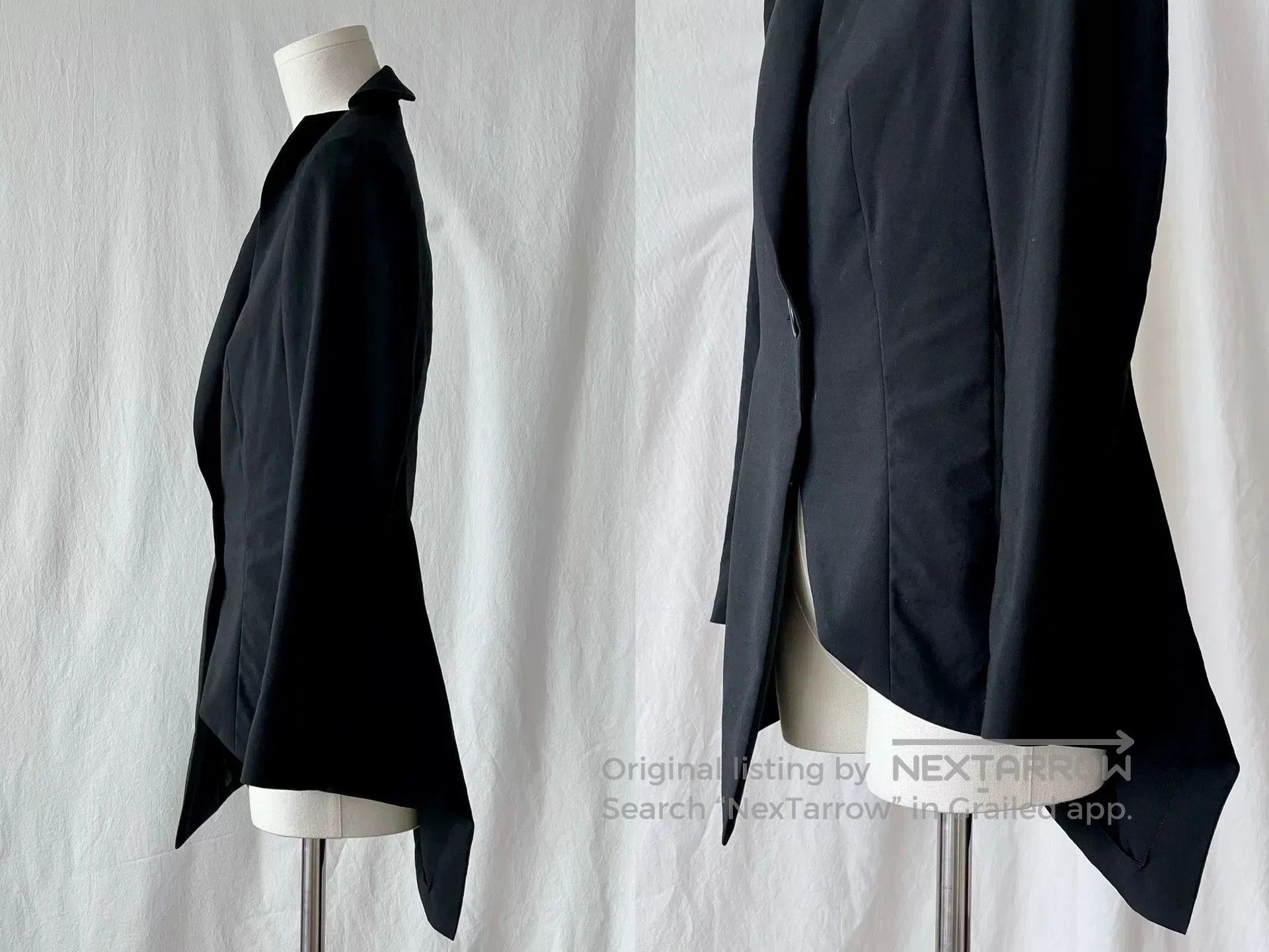 Yohji Yamamoto Yohji Yamamoto Asymmetrical Wool Top. Size S / US 4 / IT 40 - 6 Thumbnail