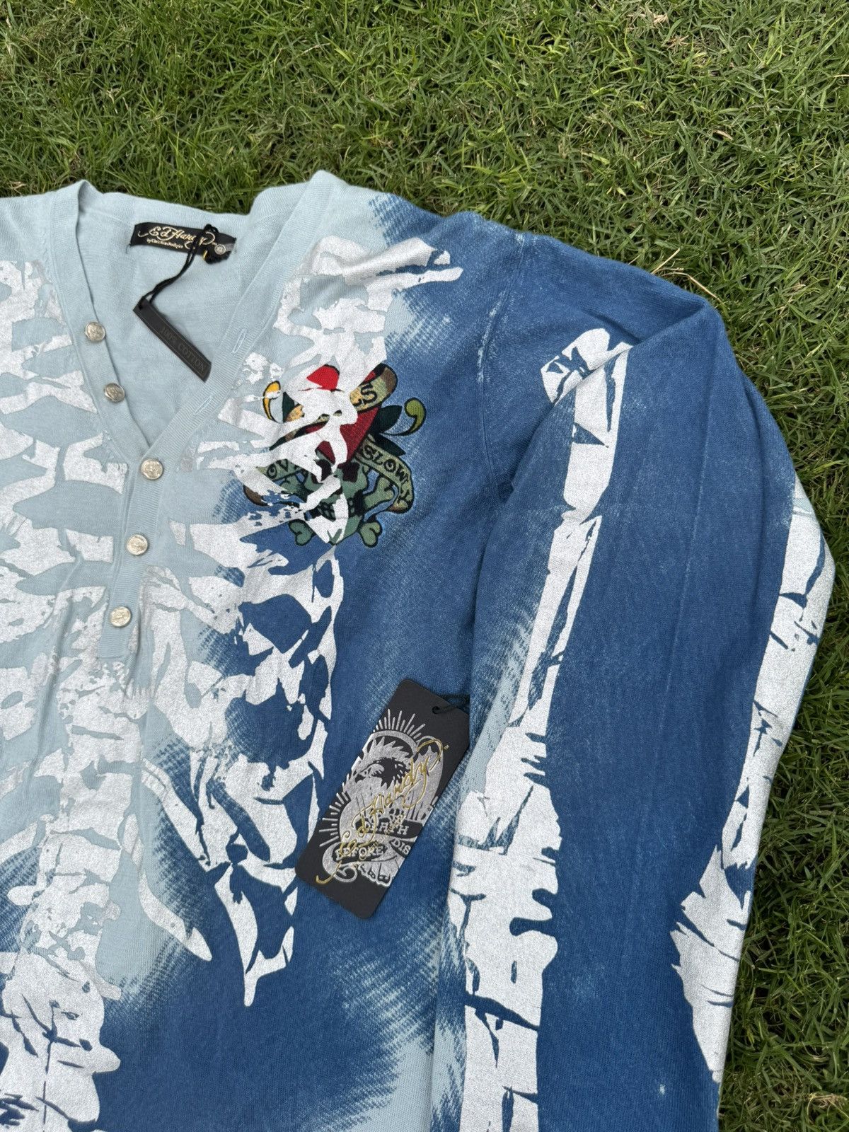 Ed Hardy Ed Hardy by Christian Audigier Cardigan Amazing Condition Size US XL / EU 56 / 4 - 5 Thumbnail