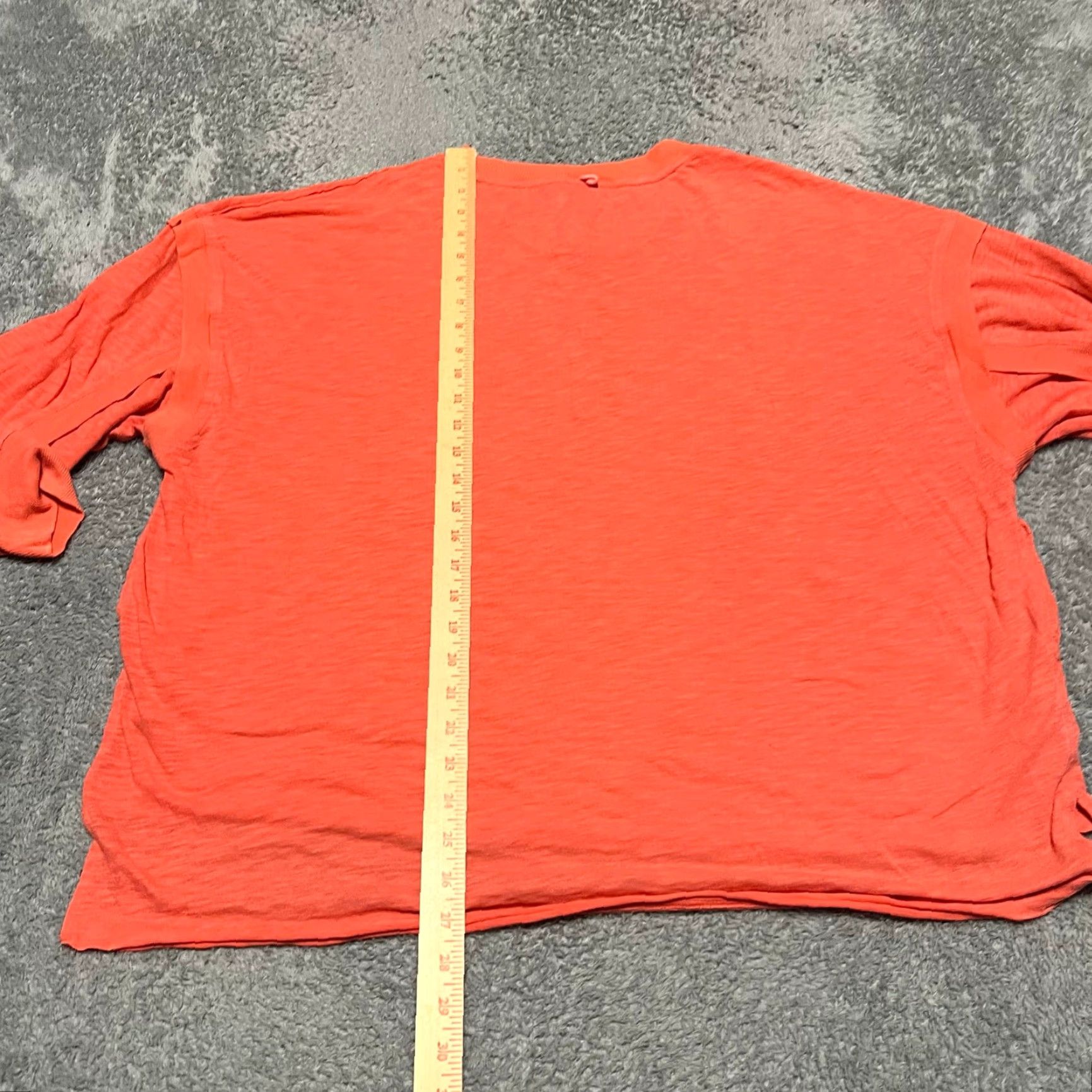 Free People Free People Movement Shirt Womens Small Coral Oversized Long Sleeve Henley Blouse S Womens Coral Long Sleeve Henley Shirt Size S / US 4 / IT 40 - 6 Thumbnail