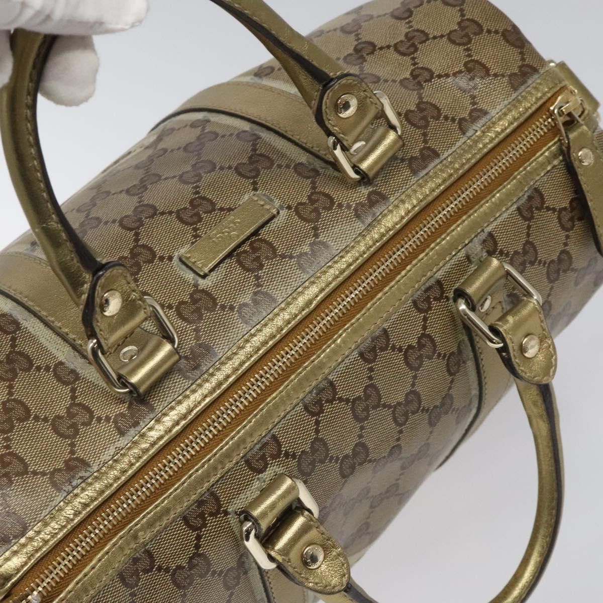 Gucci GUCCI GG Crystal Boston Bag Beige Size ONE SIZE - 6 Thumbnail