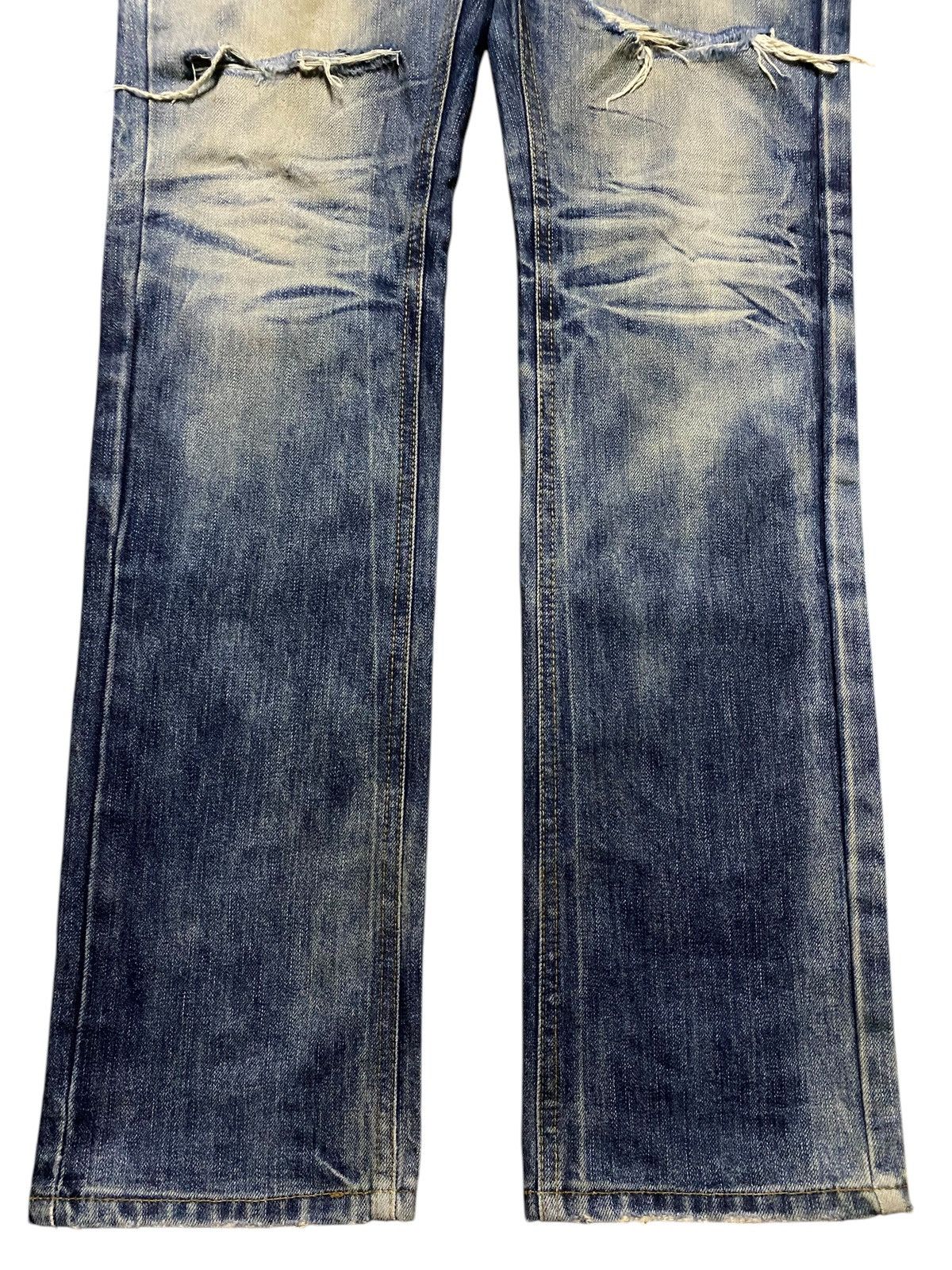 POST ARCHIVE FACTION (PAF) Denim People Republic Distressed Blue Black Size US 33 - 5 Thumbnail