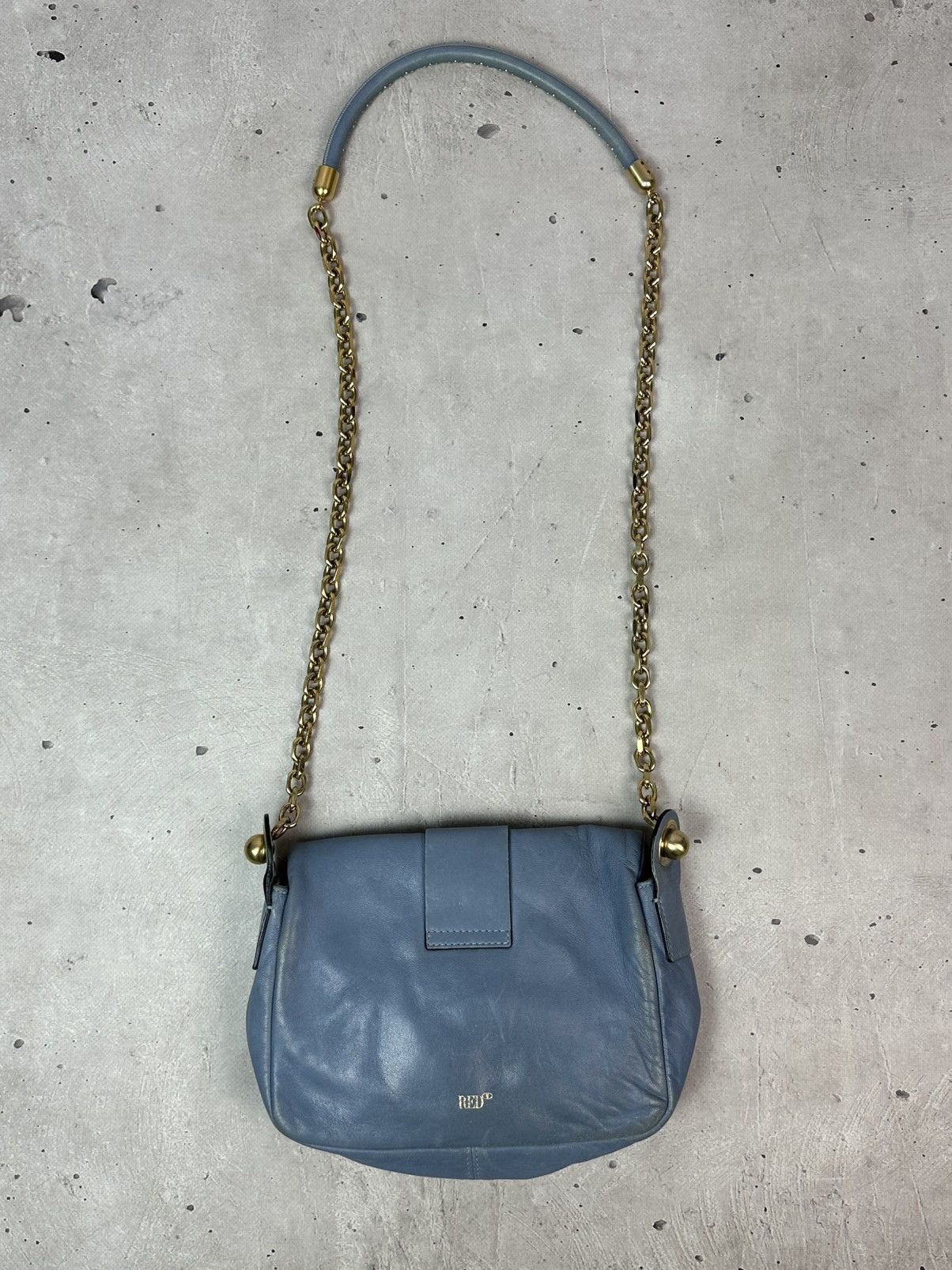 RED Valentino Red Valentino Leather Blue Handle Chain Made in Italy Bag Size ONE SIZE - 15 Thumbnail