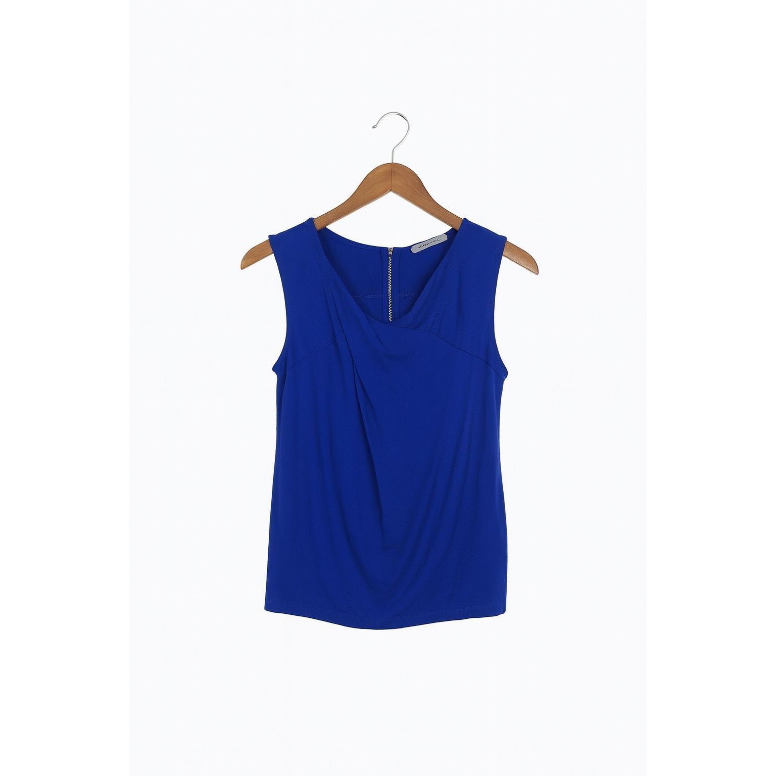 Other Pleione Blue Sleeveless Blouse Women’s Size M Medium Draped Size M / US 6-8 / IT 42-44 - 3 Thumbnail