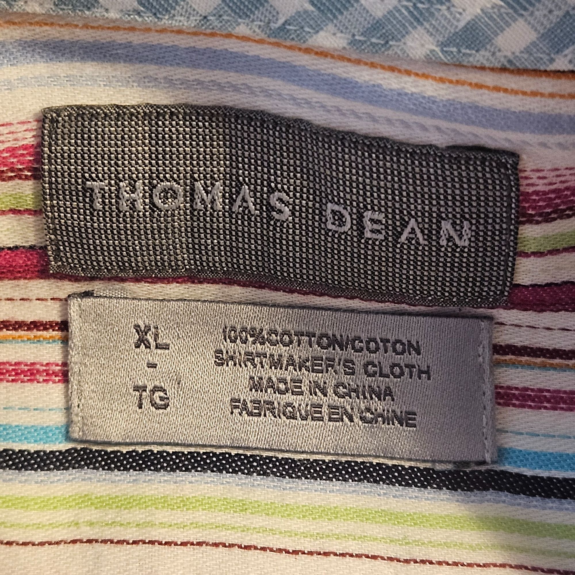 Thomas Dean Thomas Dean Men’s Striped Dress Shirt XL – Courtcore Grandpa Size US XL / EU 56 / 4 - 4 Thumbnail