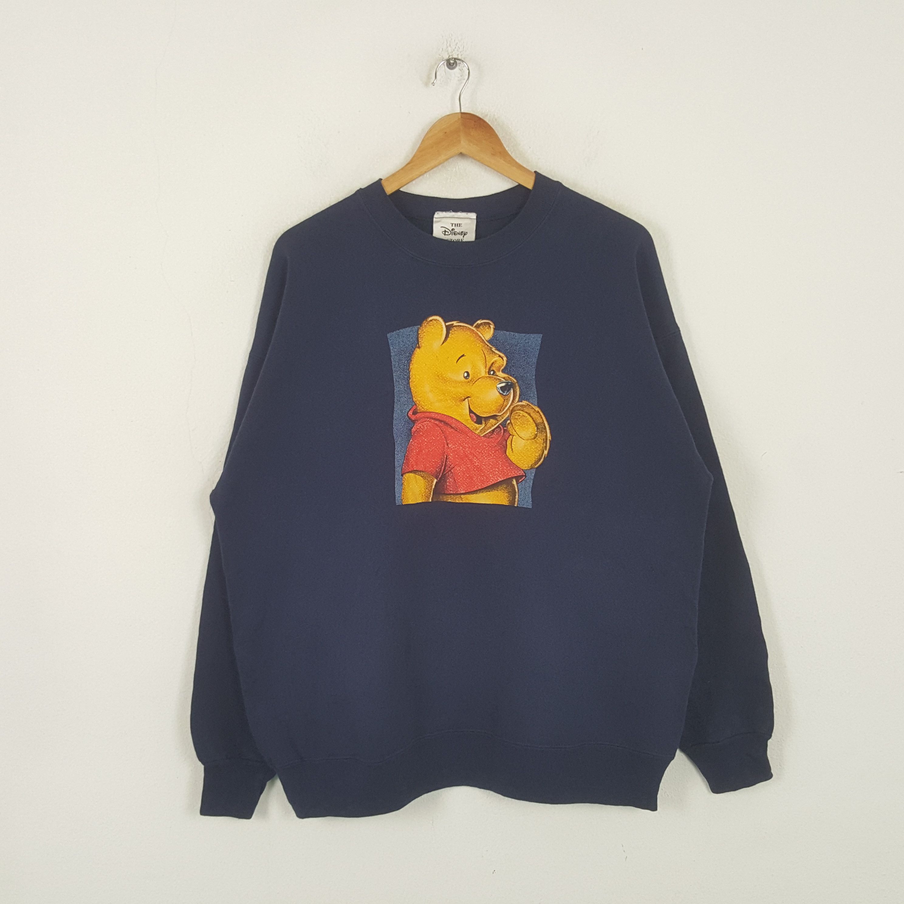 Disney Vintage Pooh American Cartoon Character Sweatshirt RR7 Size US L / EU 52-54 / 3 - 1 Thumbnail