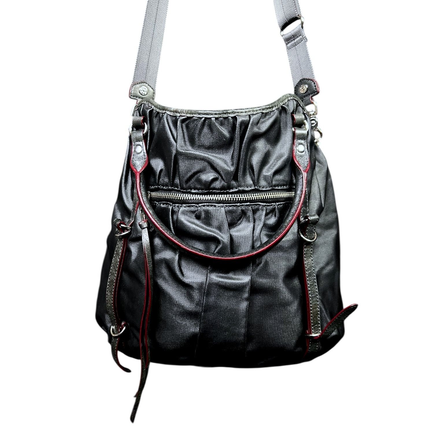 Other MZ Wallace Bianca Pleated Tote Grey Coated Canvas $225Retail Size ONE SIZE - 1 Thumbnail