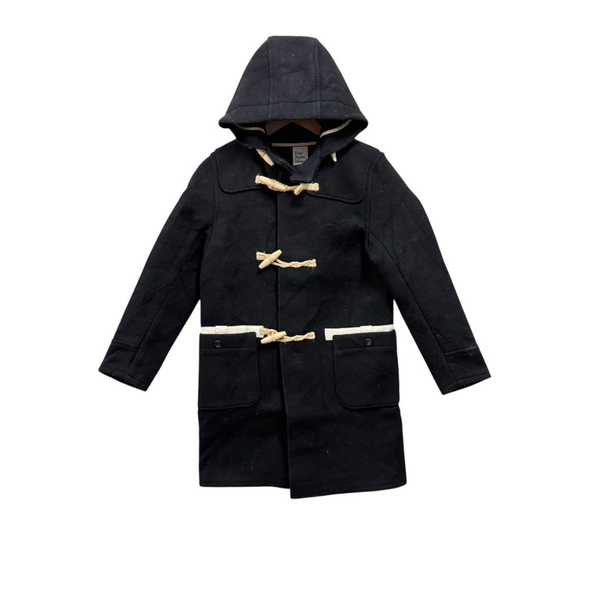 Japanese Brand Violet Buffalo Wallows Hoodie Duffle Jacket Wool Size US S / EU 44-46 / 1 - 1 Thumbnail