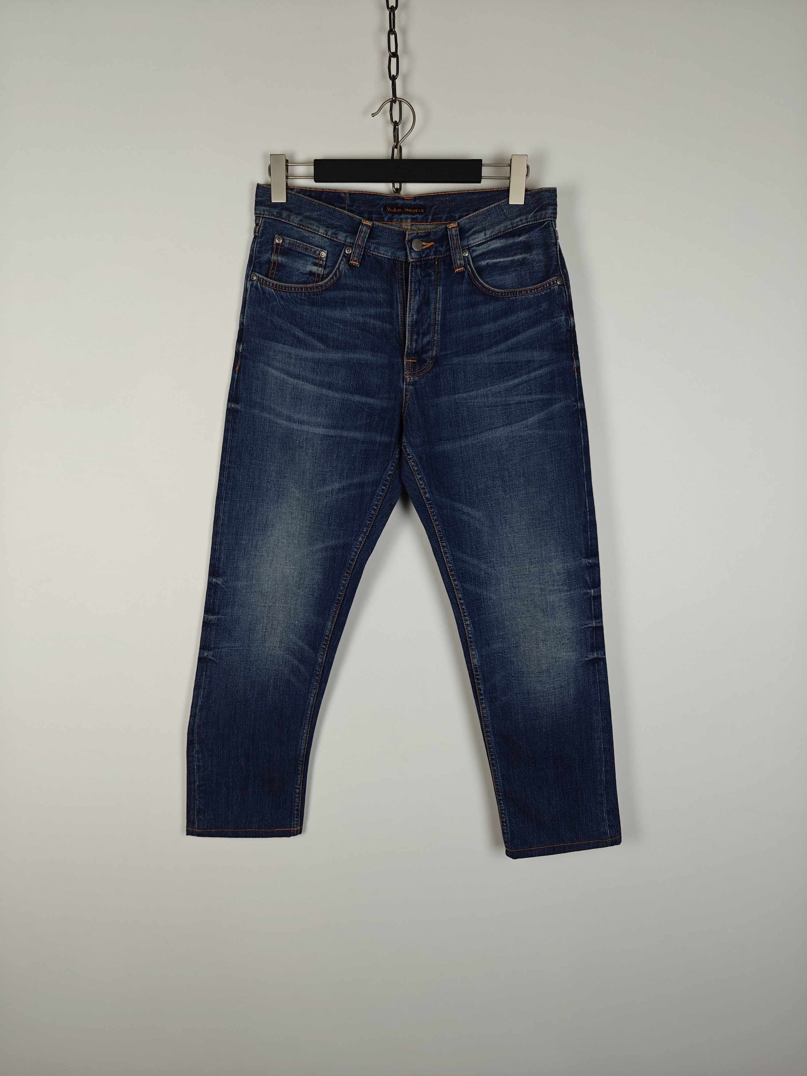 Nudie Jeans Nudie Jeans Rigid Dream Blue Denim Pants size 31x30 Size US 31 - 1 Thumbnail