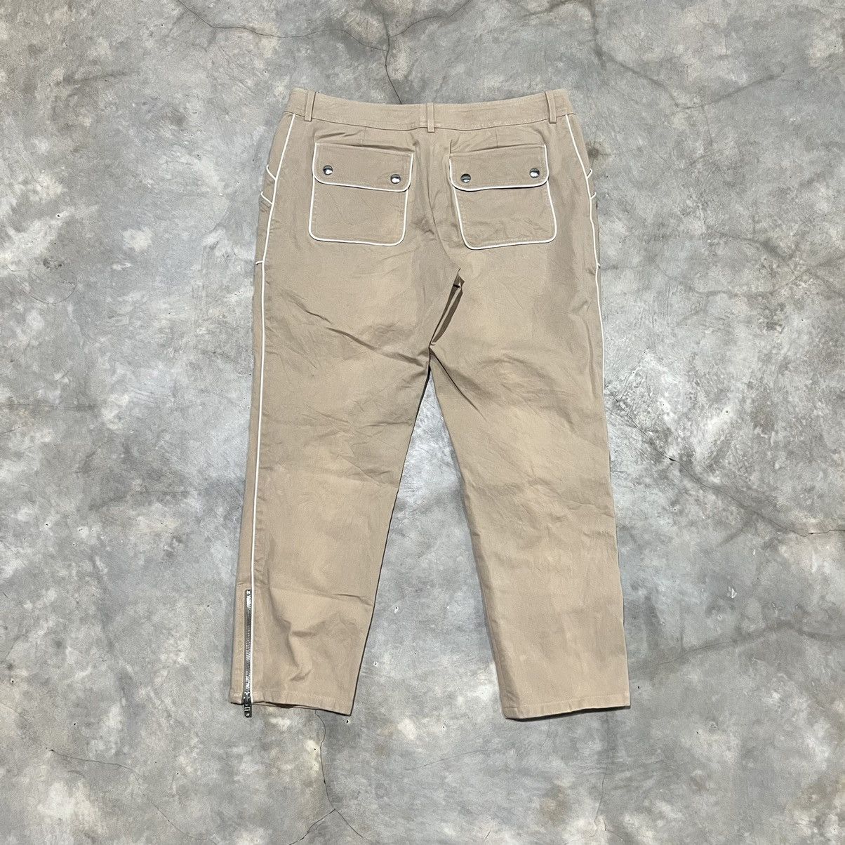 Celine Celine Fatigue Bottom Leg Zip Pants Size US 33 - 2 Thumbnail