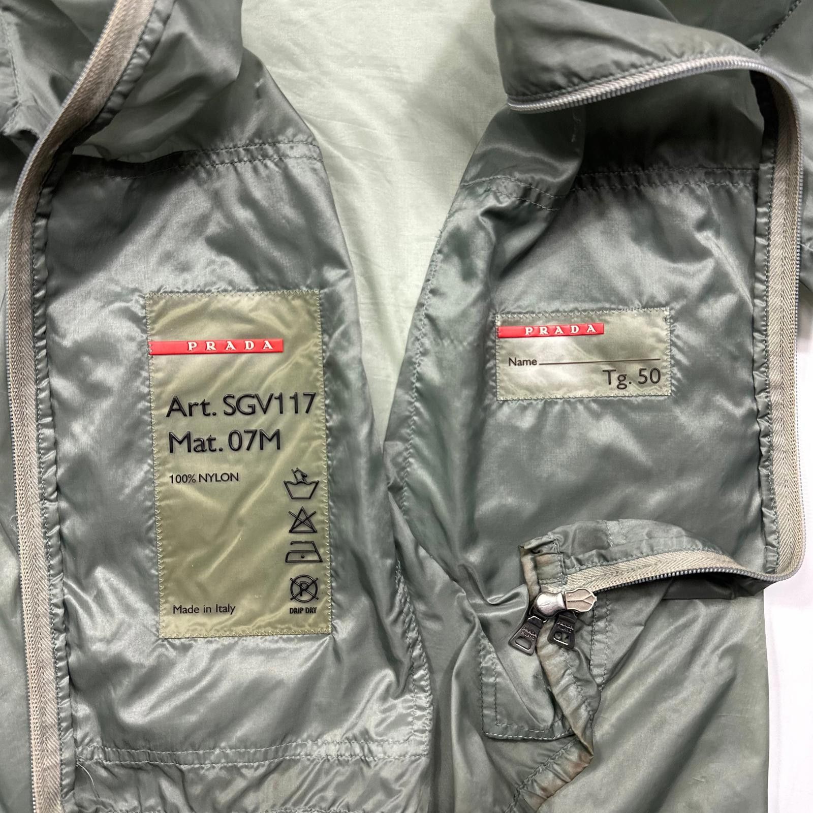 Prada Prada Sport SS00 Transparent Nylon Reflective Jacket - IT50 Size US L / EU 52-54 / 3 - 6 Thumbnail