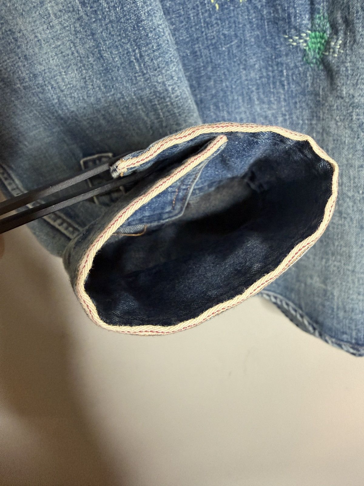 Dior Dior Stitch-Work Embroidery Denim Button Up- Hedi Slimane Size US S / EU 44-46 / 1 - 6 Thumbnail