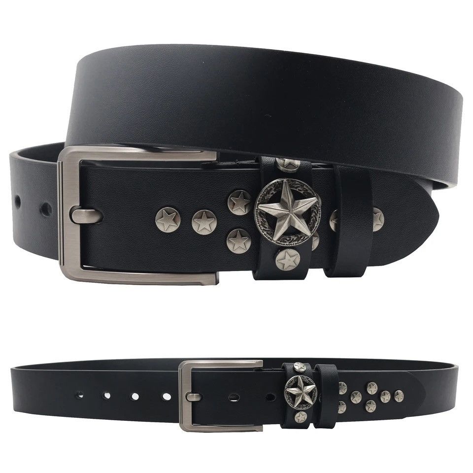 Vintage Studded Belt Punk Round Nail Rivet Luxury Size ONE SIZE - 6 Thumbnail