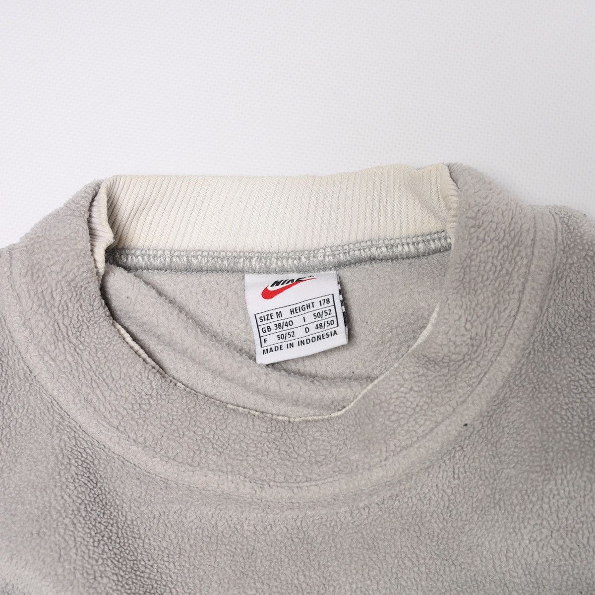 Nike Nike Gray Fleece Sport Sweatshirt Vintage Big Center Logo 90 Size US M / EU 48-50 / 2 - 7 Thumbnail