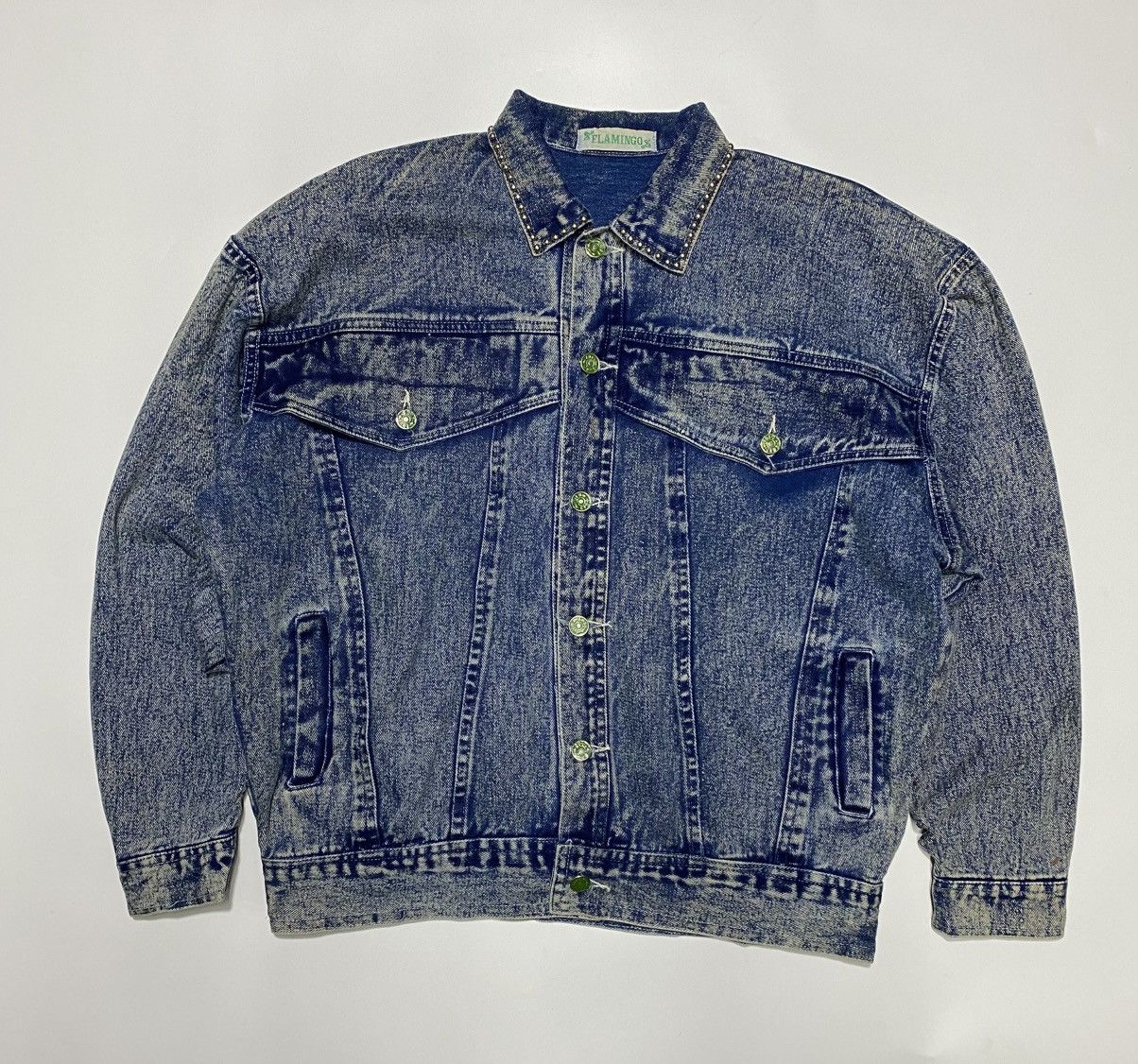 Vintage vintage Tony Alamo Hollywood denim jacket from the 1980s Size US XL / EU 56 / 4 - 2 Thumbnail