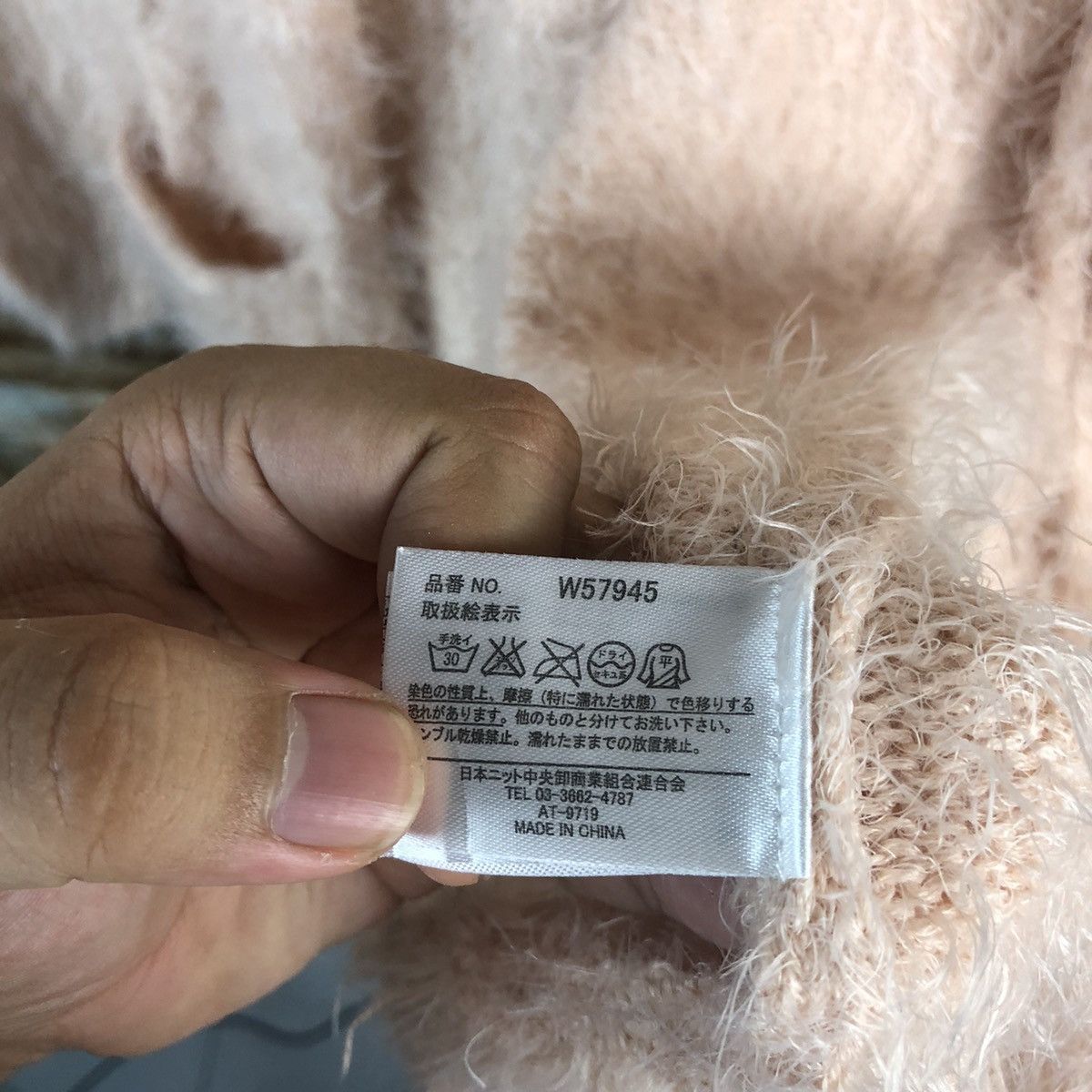 Homespun Knitwear DL Khalita Pink Mohair shaggy fur Cardigan Knitwear #C526 Size L / US 10 / IT 46 - 11 Thumbnail