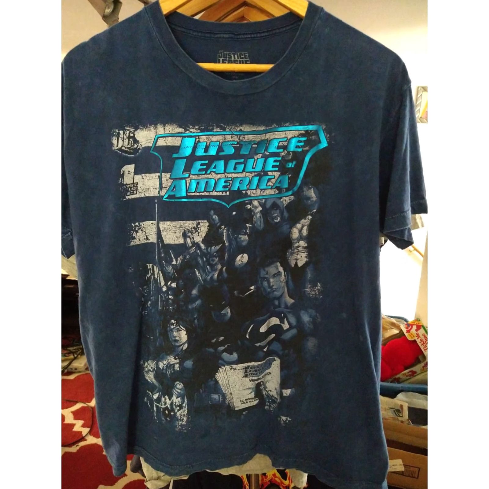 DC Comics Vintage DC Comics T-shirt Lot 10 Tees Superman Joker Flash Rare Finds - DC Comics Shirt Men XL Blue/Jacket? Size US XL / EU 56 / 4 - 7 Thumbnail