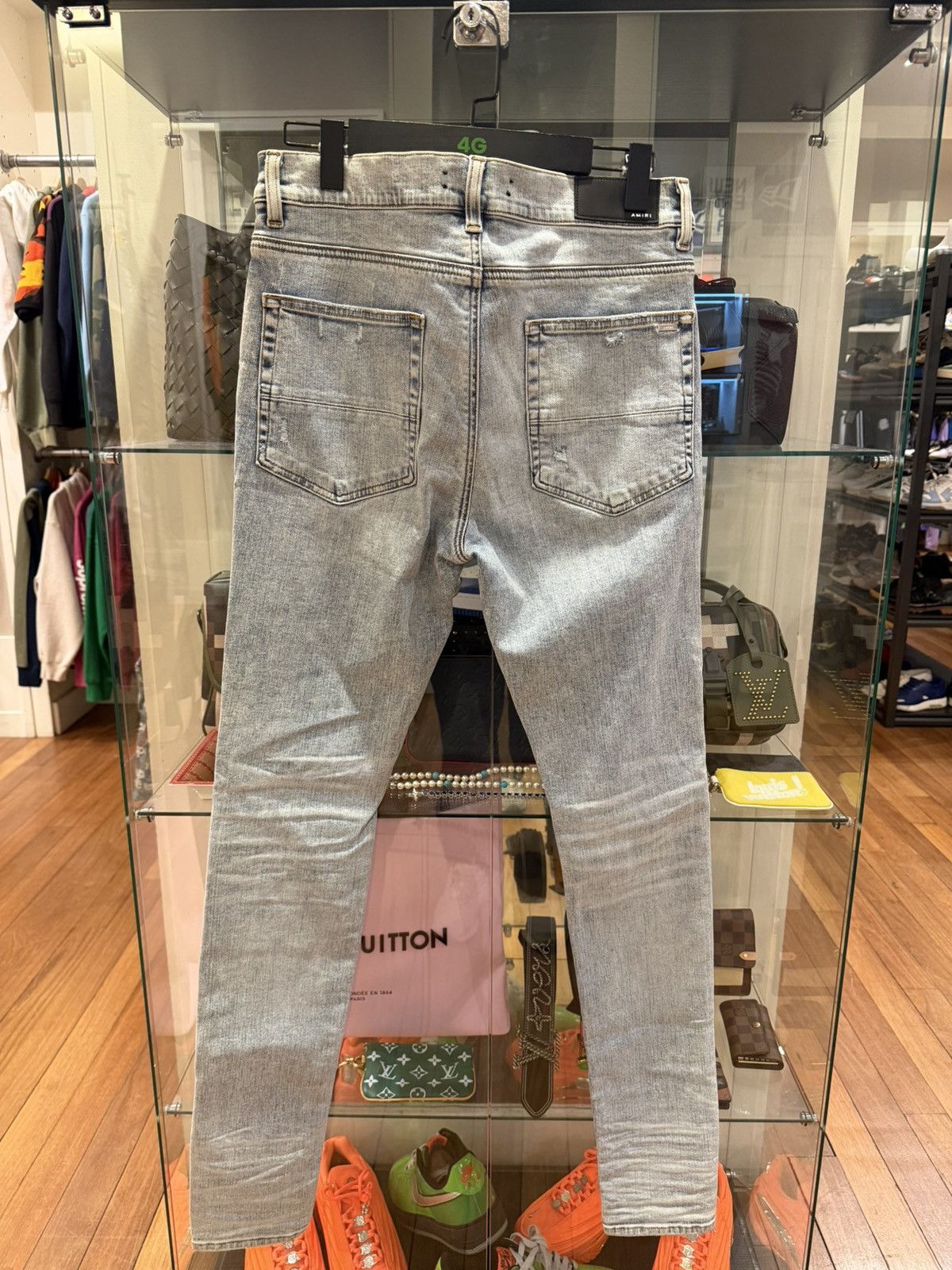 Amiri Amiri Pajama Art Patch Blue skinny jeans Size US 34 / EU 50 - 2 Thumbnail