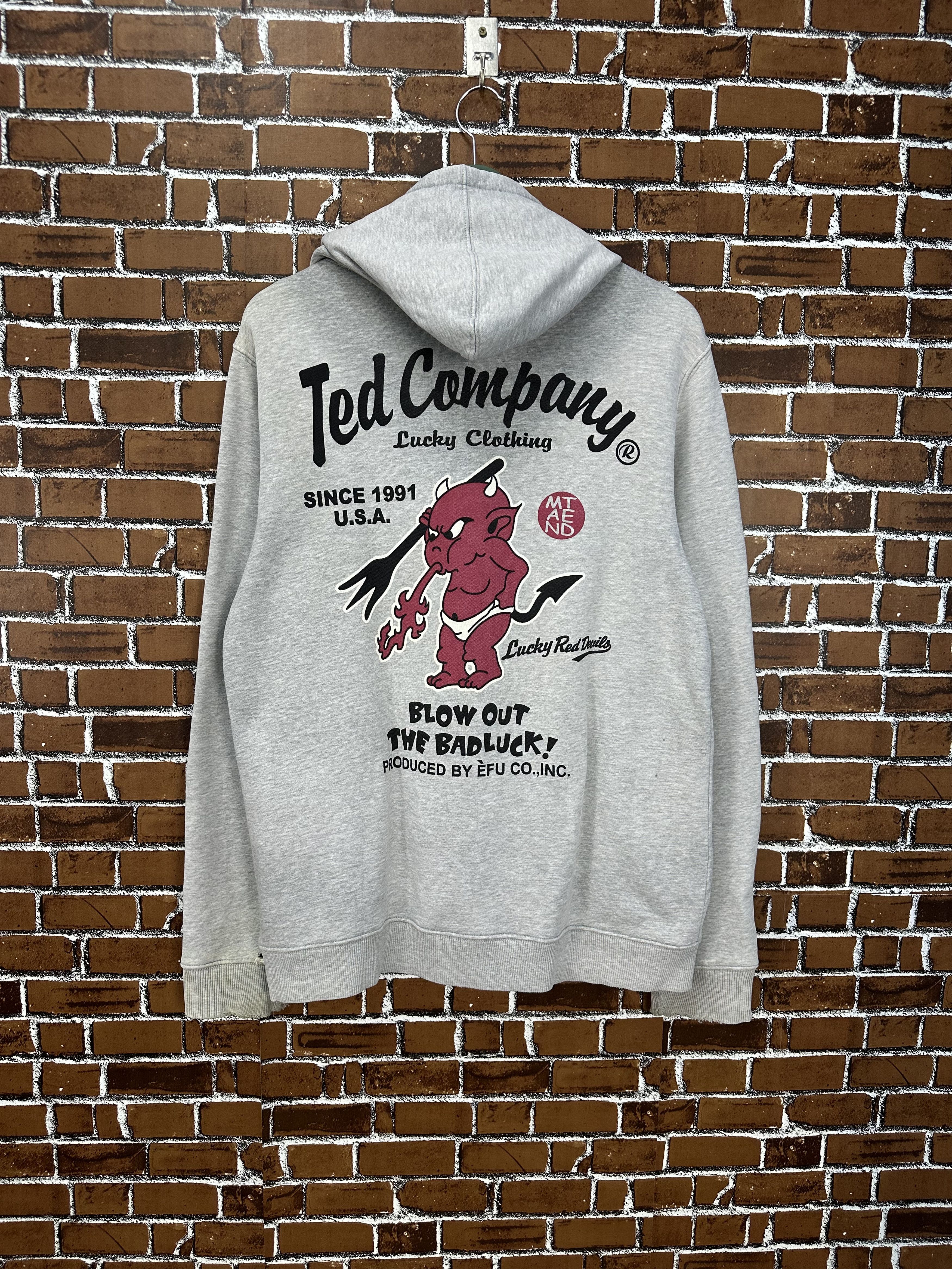 Tedman × Vintage Ted Company Lucky Devil Hoodie Jacket Teddy