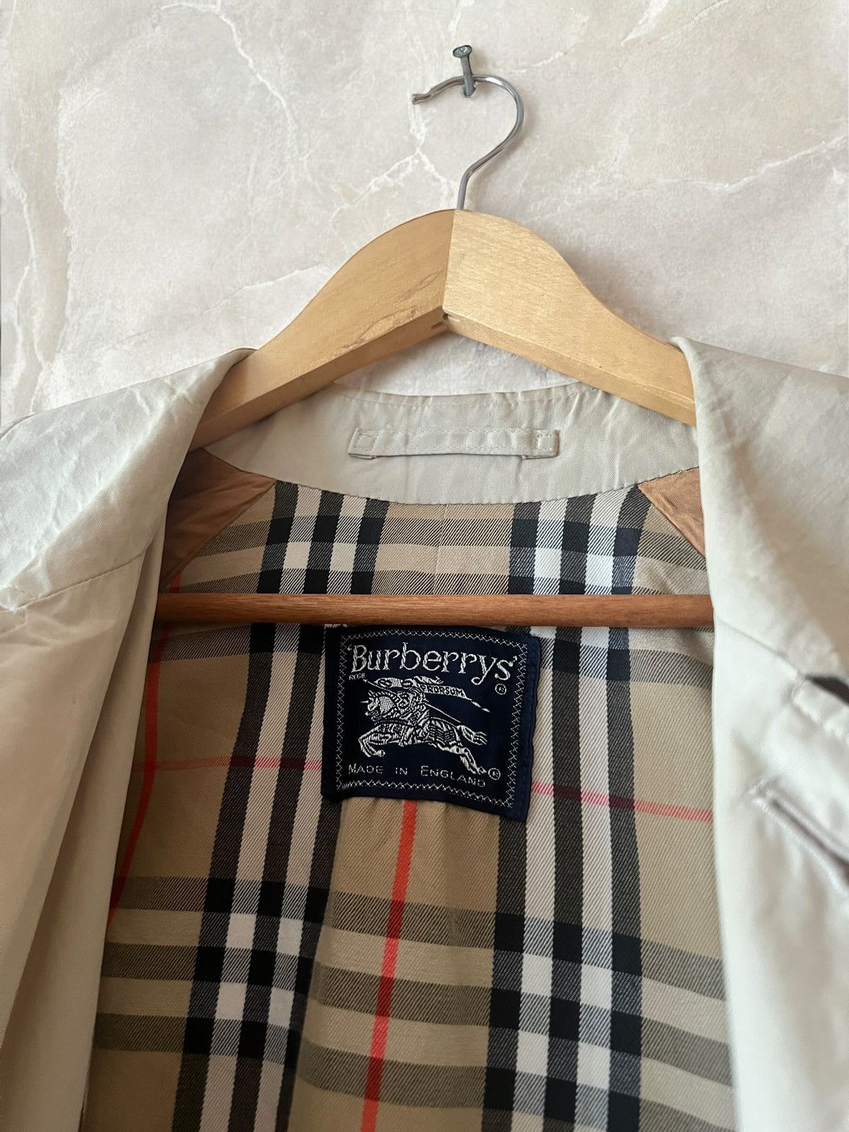 Burberry × Burberry Prorsum × Vintage BURBERRY'S PRORSUM Vintage 90s Nova Check Trench coat Cloak Size US S / EU 44-46 / 1 - 3 Thumbnail